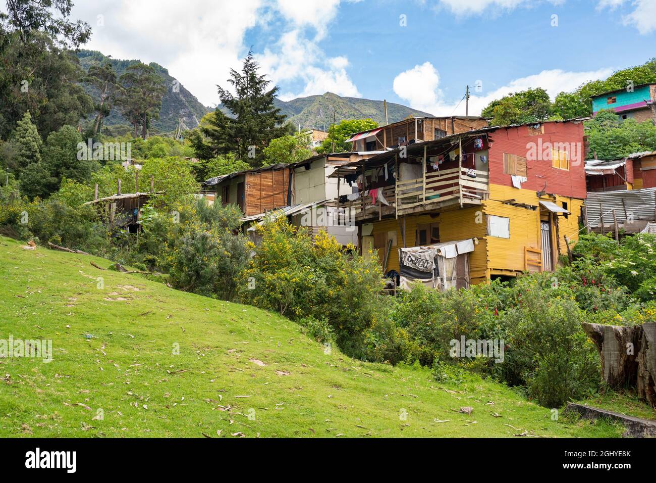 Bogota, Colombia, 4 settembre 2021, il distretto di Egipto. Vista sul quartiere di Upper Egipto Foto Stock