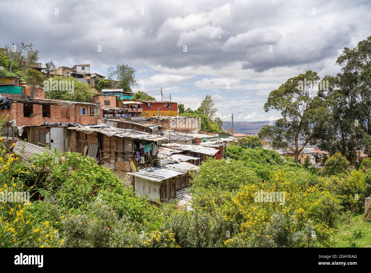 Bogota, Colombia, 4 settembre 2021, il distretto di Egipto. Vista sul quartiere di Upper Egipto Foto Stock