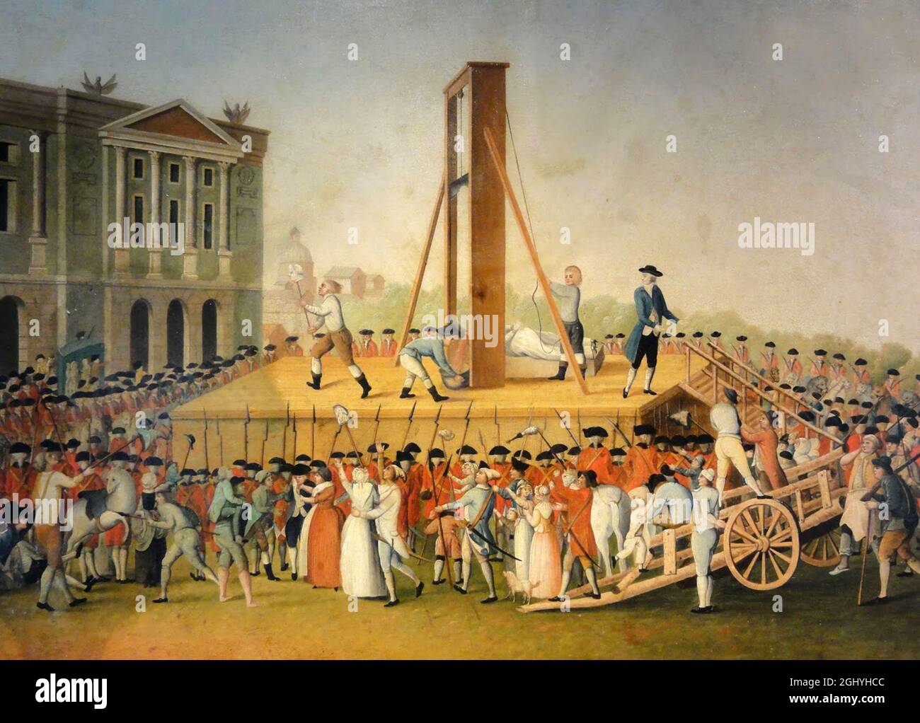L'esecuzione di Maria Antonietta il 16 ottobre 1793 durante la Rivoluzione francese Foto Stock