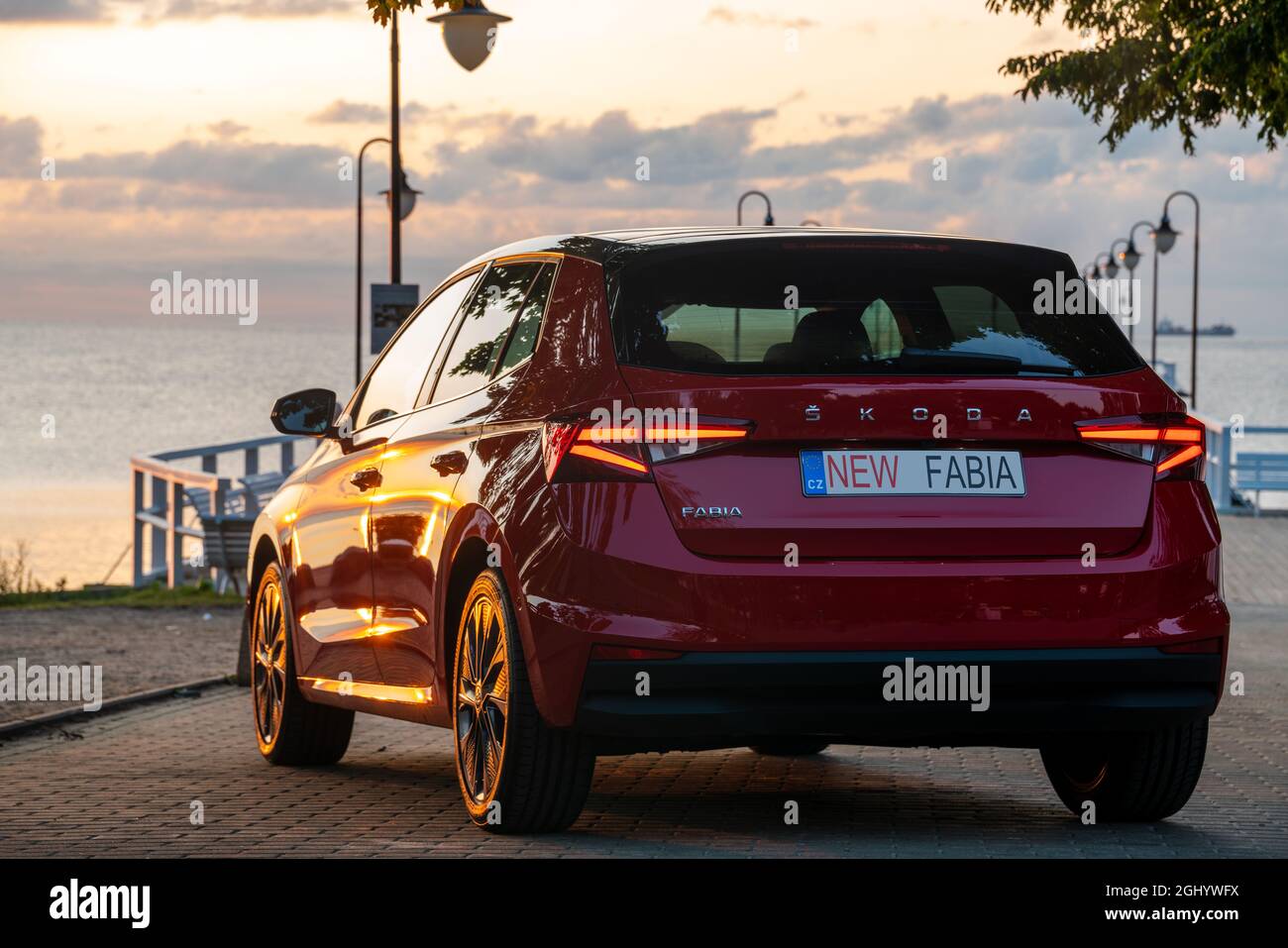 NUOVA GENERAZIONE SKODA FABIA IV Foto Stock