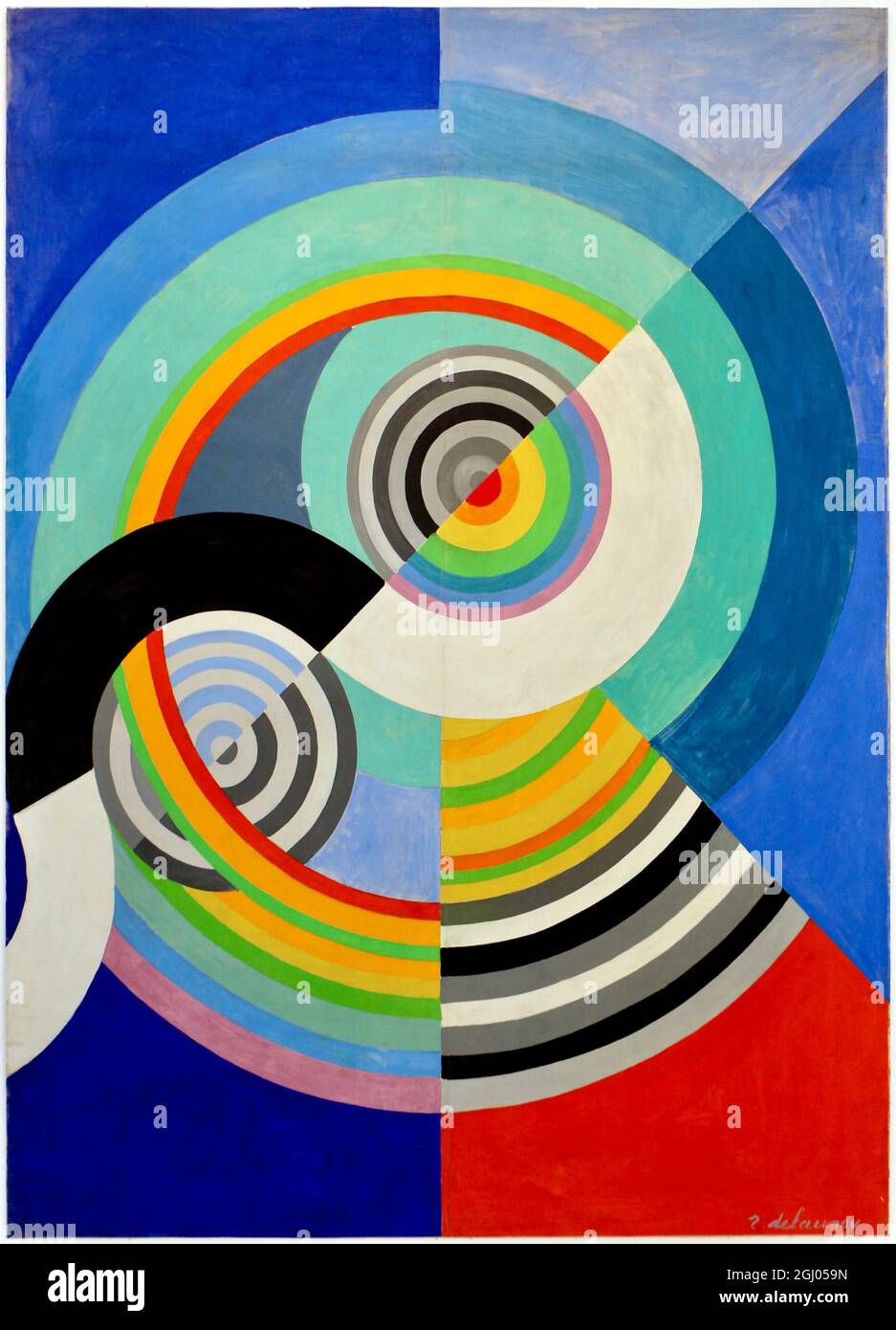 Opera di Robert Delaunay - decorazione murale per il Salon des Tuileries - 1938 - NO3. Foto Stock