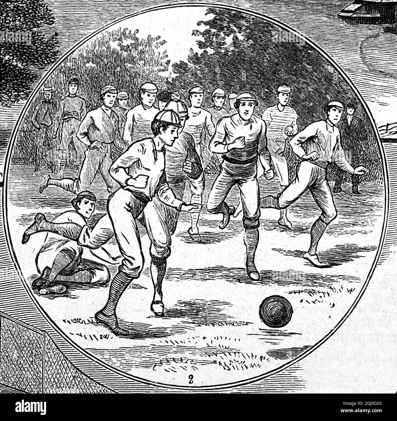 Calcio in corso di gioco a Harrow. Foto Stock