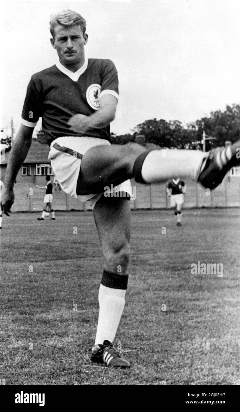 Roger Hunt del Liverpool Football Club. 13 gennaio 1966. Foto Stock