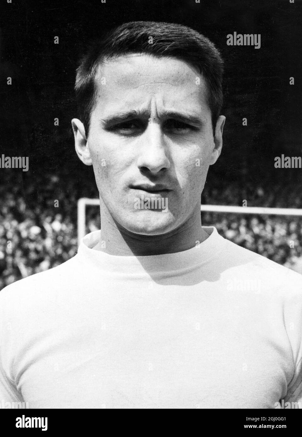 Derek Temple, Everton fuori sinistra 1963 maggio Foto Stock