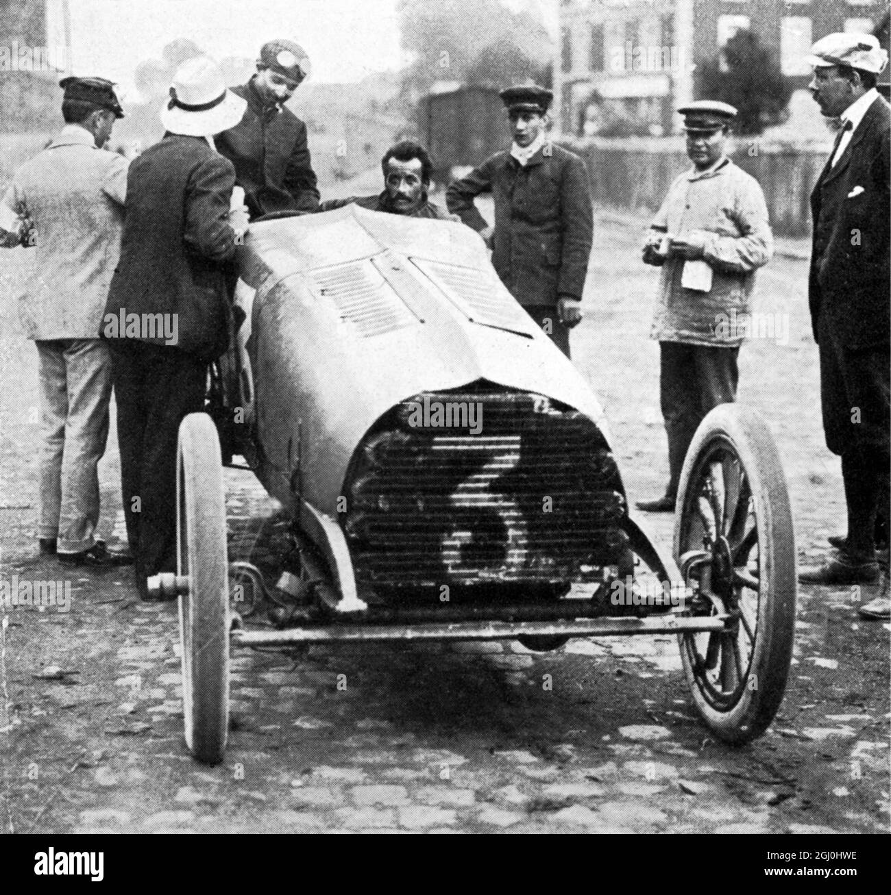 Albert Clement, figlio di Adolphe Clement. Brillante pilota di Clement-Bayard, ucciso mentre praticava sul circuito di Dieppe nel 1907 Foto Stock