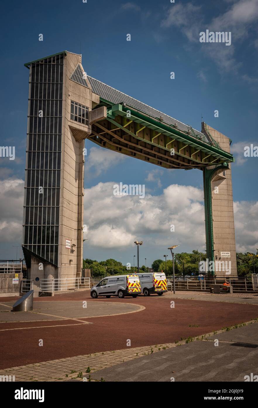 The River Hull Tidal Barrier a Kingston upon Hull, East Yorkshire, Regno Unito Foto Stock