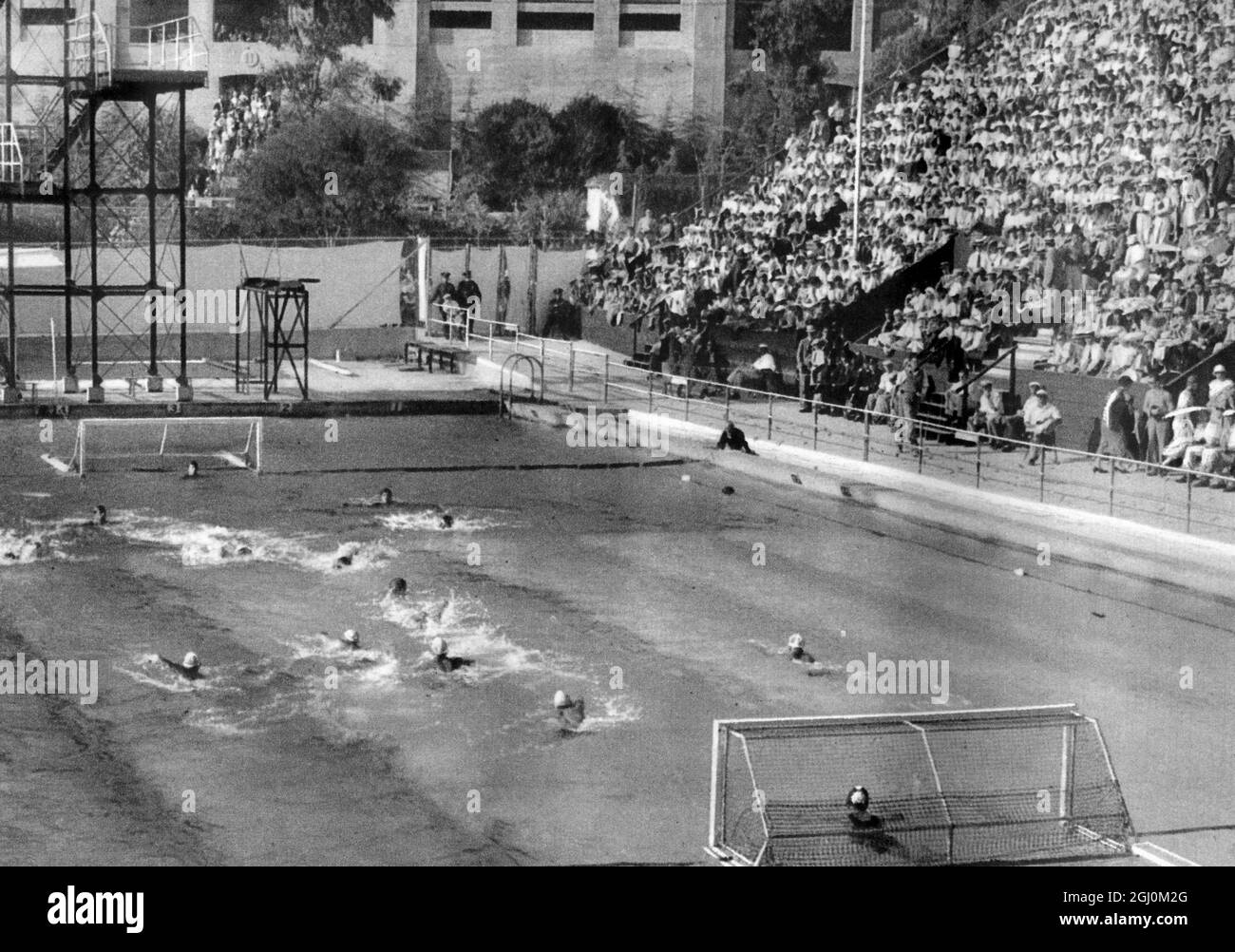 Polo acquatico alle Olimpiadi estive di Los Angeles, California 1932 ufficialmente conosciuta come i Giochi dell'X Olympiad Foto Stock