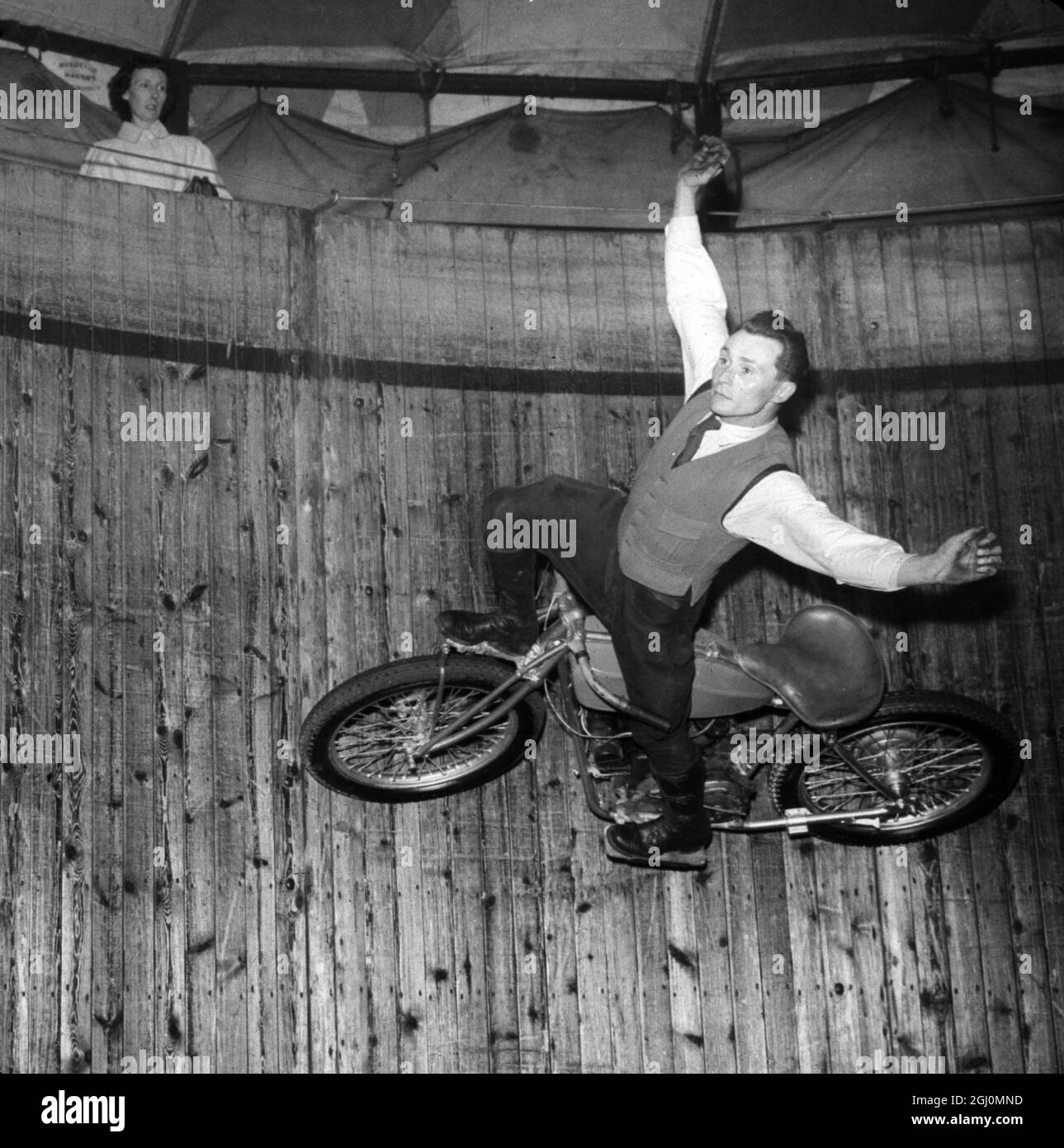 Muro di ciclista della morte, Russ Pursehouse Foto Stock