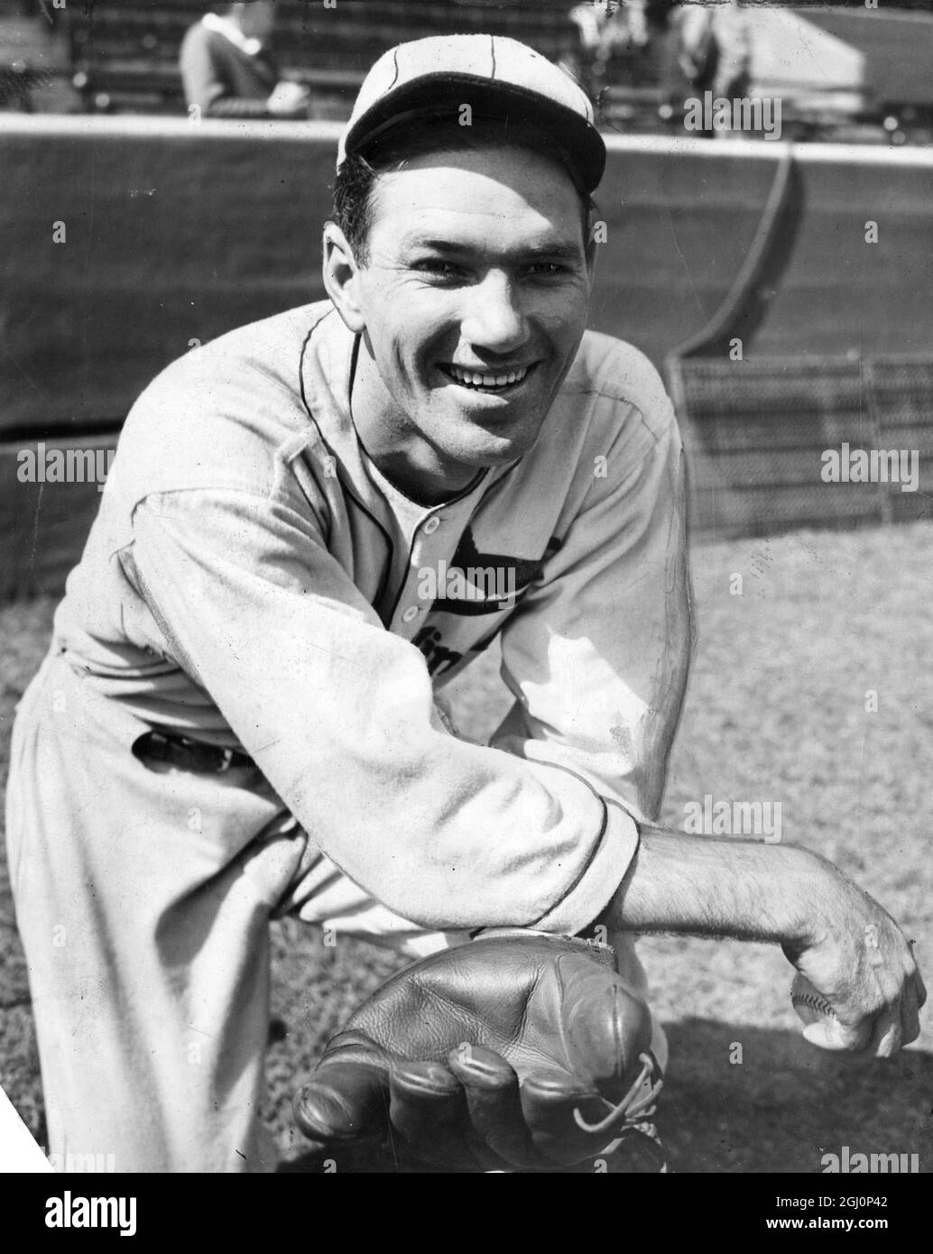 Dizzy Dean, foto dei St Louis Cardinals, che è stato votato l'atleta eccezionale 1934. 4 ottobre 1934 Foto Stock