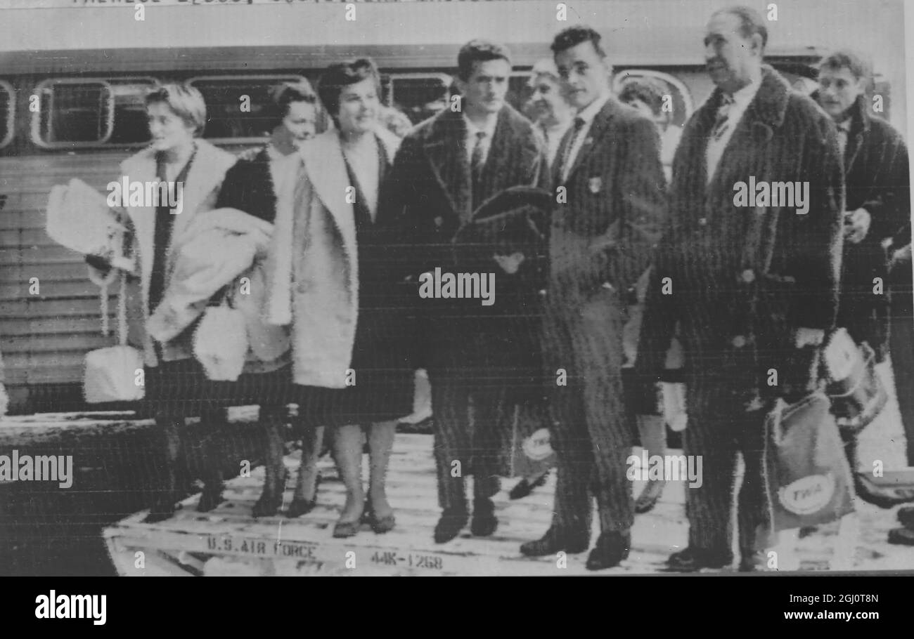 SQUADRA OLIMPICA INVERNALE FRANCESE 5 FEBBRAIO 1960 Foto Stock
