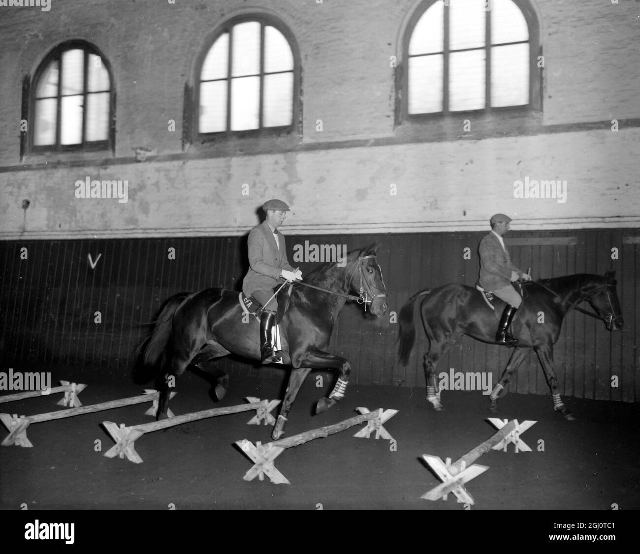 AUSTRALIAN HORSE JUMPING OLYMPIC TEAM 22 FEBBRAIO 1960 Foto Stock