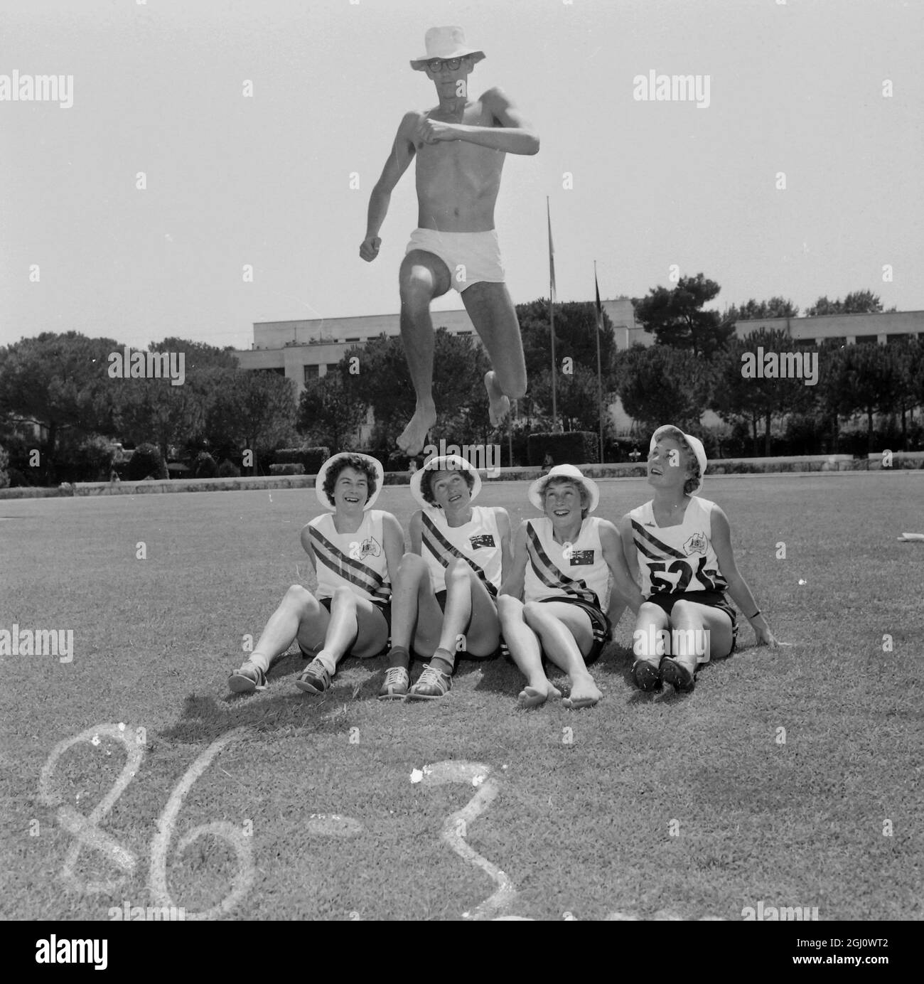 FLEMING N AUSSIE OLYMPIC TEAM - 23 AGOSTO 1960 Foto Stock