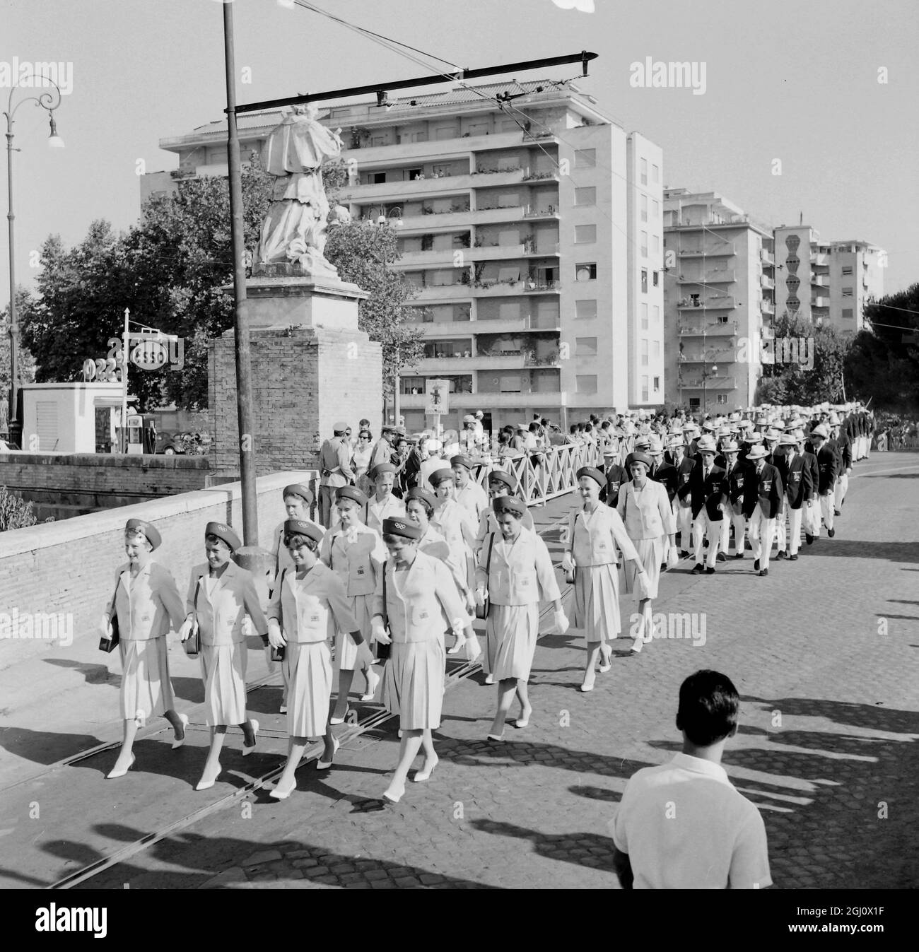 Cerimonia di apertura Olimpiadi 1960 a Roma Foto stock