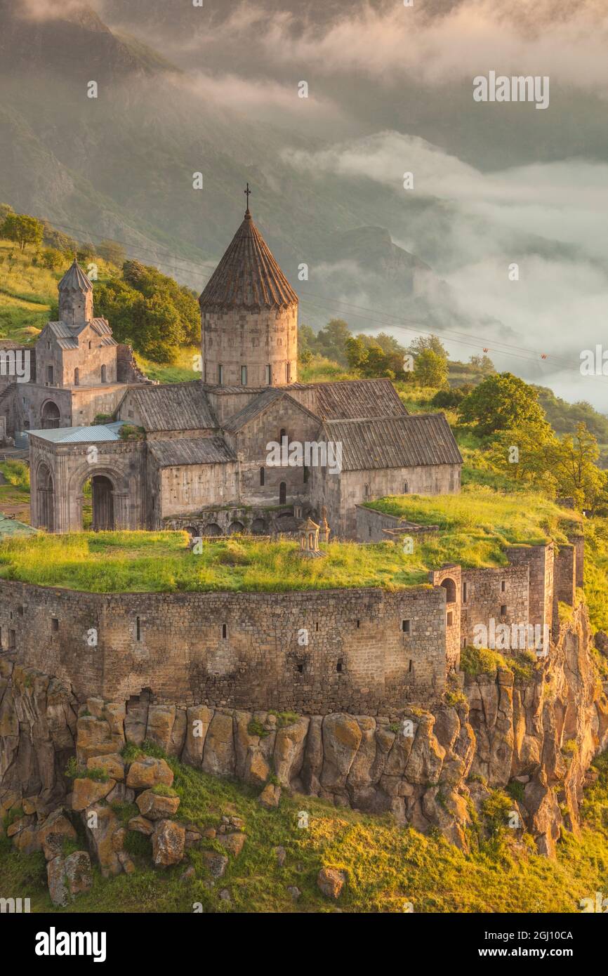 Armenia, Tatev. Monastero di Tatev, 9 ° secolo. Foto Stock