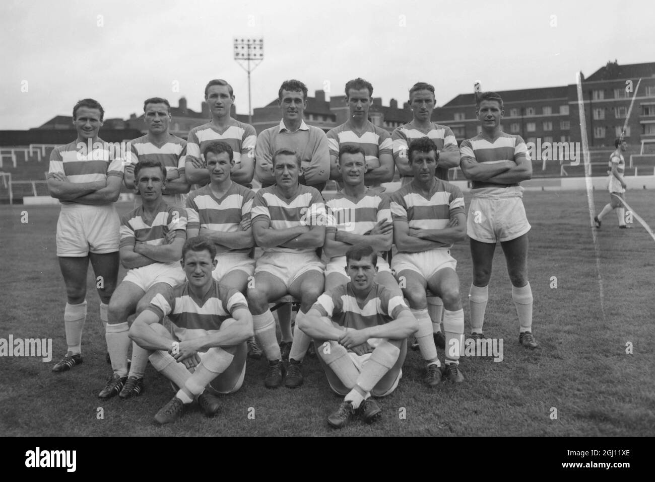 QUEEN'S PARK RANGERS FOOTBALL CLUB QPR FC TEAM 9 AGOSTO 1961 Foto Stock