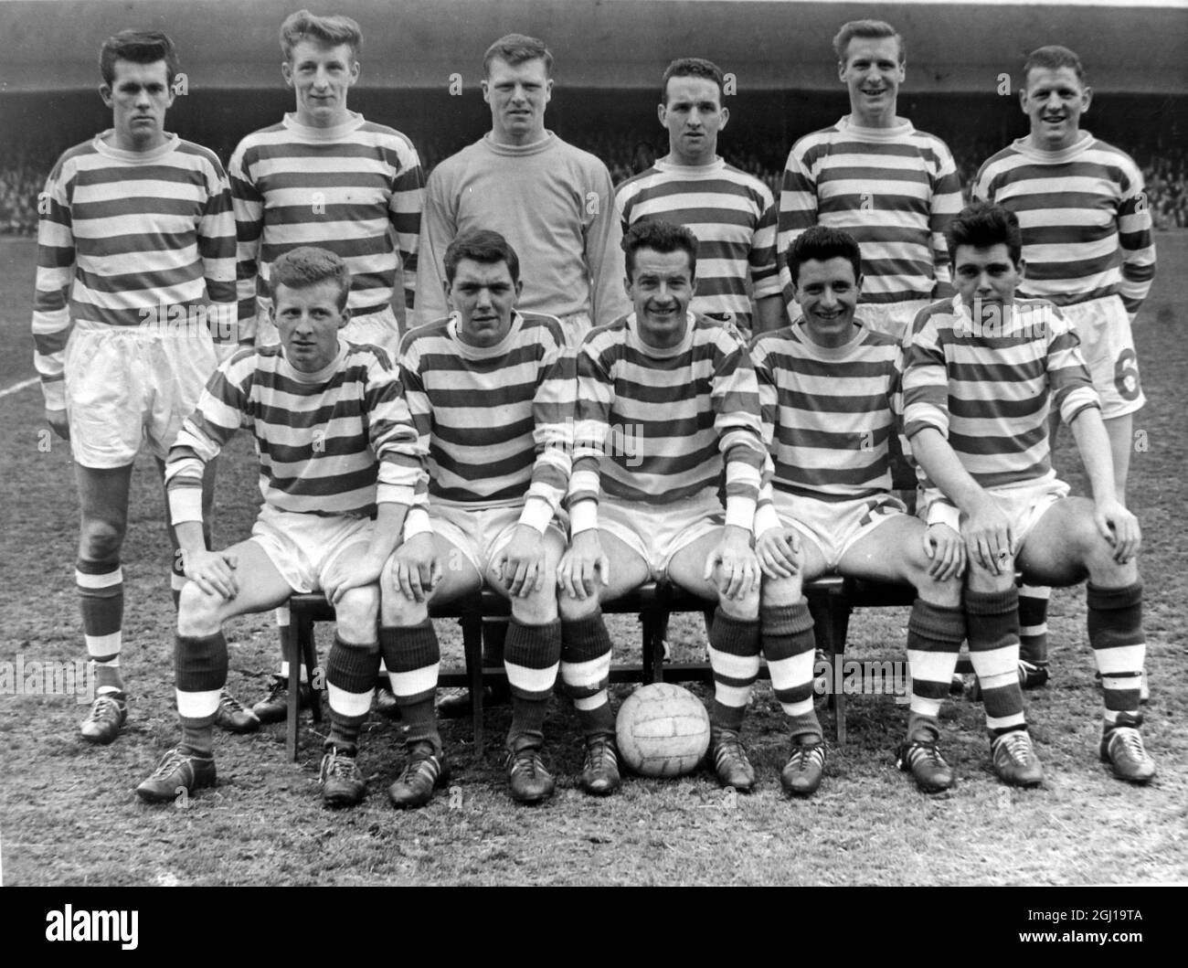 CELTIC GLASGOW FOOTBALL TEAM CLUB ; 21 APRILE 1964 Foto Stock