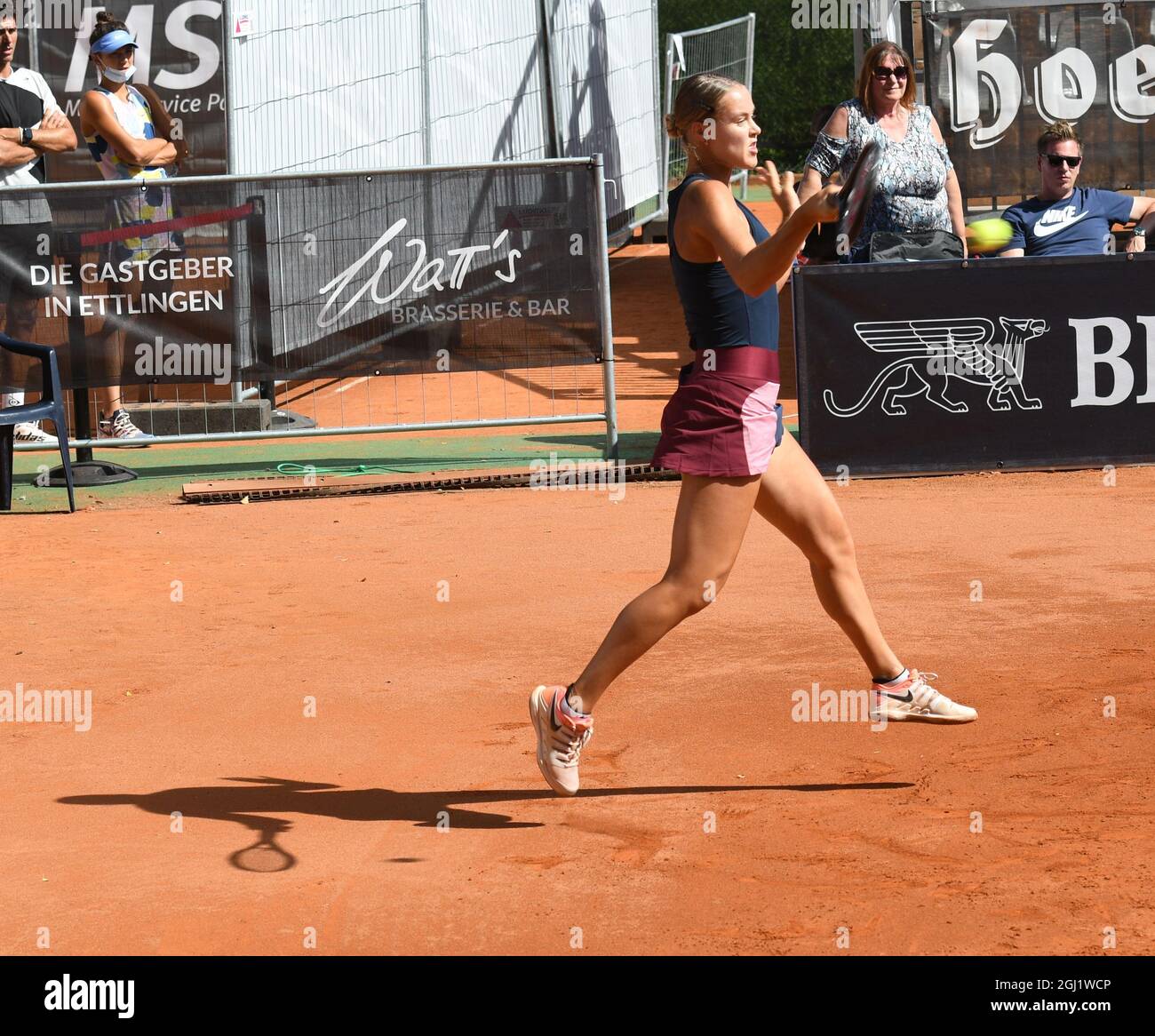 WTA Tennis Turnier Liqui MOLY Open Karlsruhe TC Rüppurr 8. Settembre 2021 Foto Stock