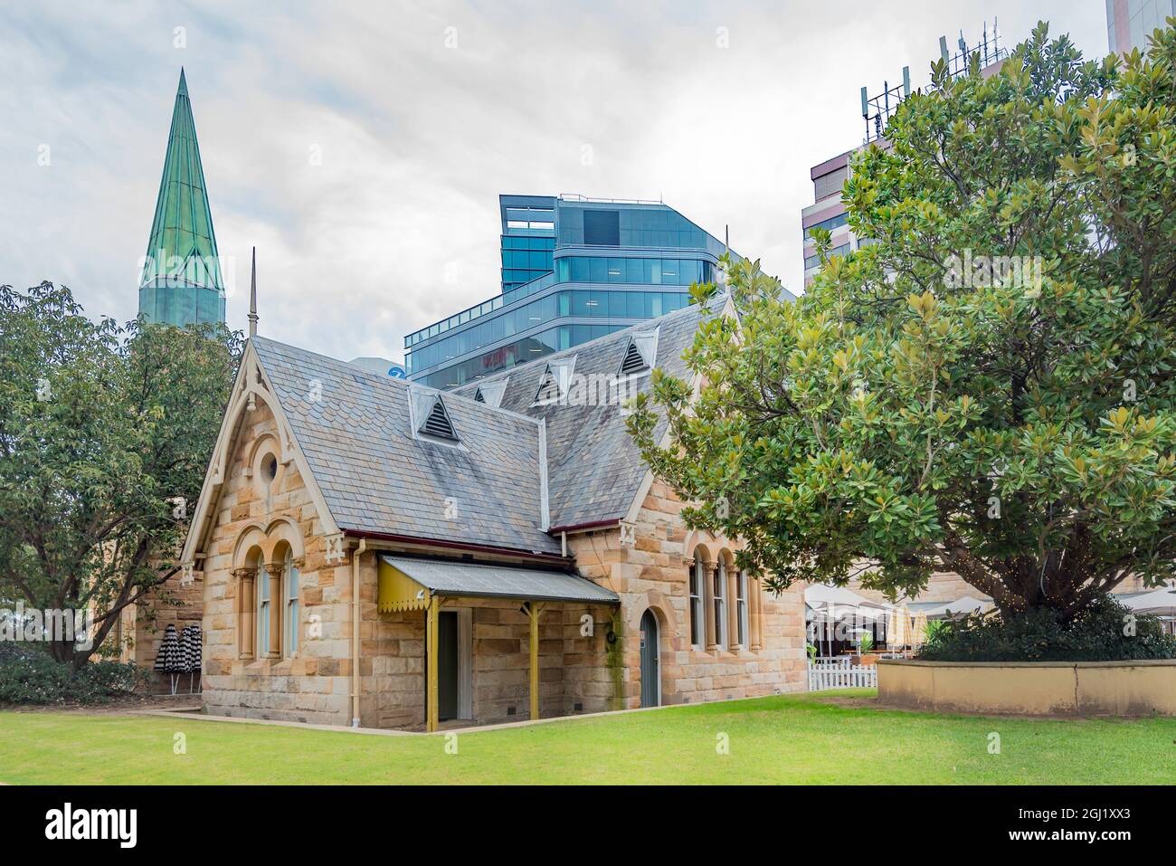 L'ex North Sydney Technical High School, costruita nel 1878-93, è un edificio in stile gotico ed è stata la prima scuola governativa sulla North Shore di Sydney Foto Stock