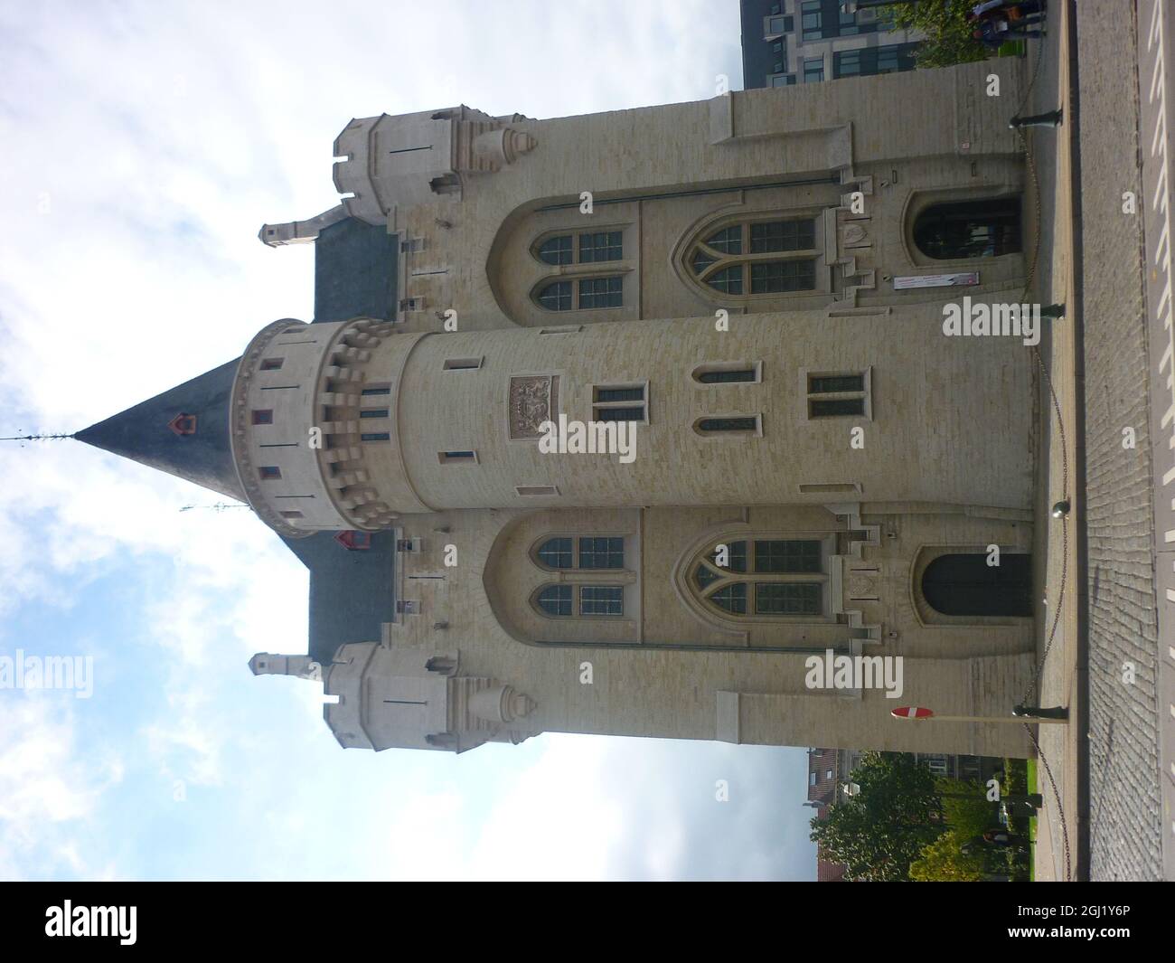 Porte de Hal nel centro di Bruxelles, Belgio, Foto Stock