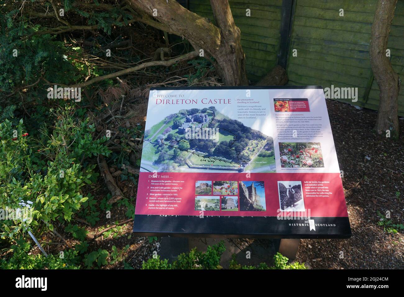 Dirleton Castello est Lothian Foto Stock