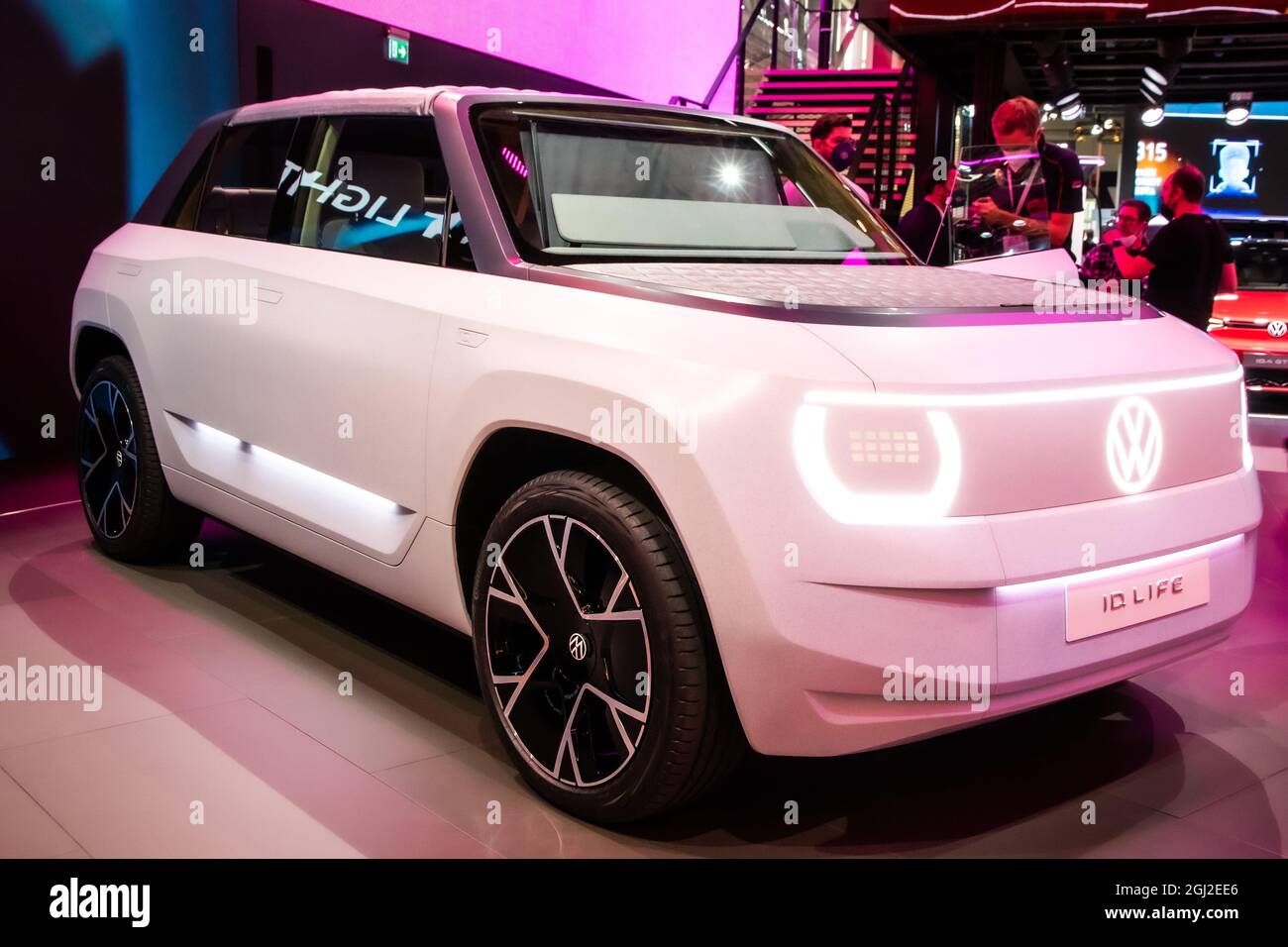 Volkswagen ID Life Concept auto elettrica presentata al salone IAA Mobility 2021 a Monaco di Baviera, Germania - 6 settembre 2021. Foto Stock