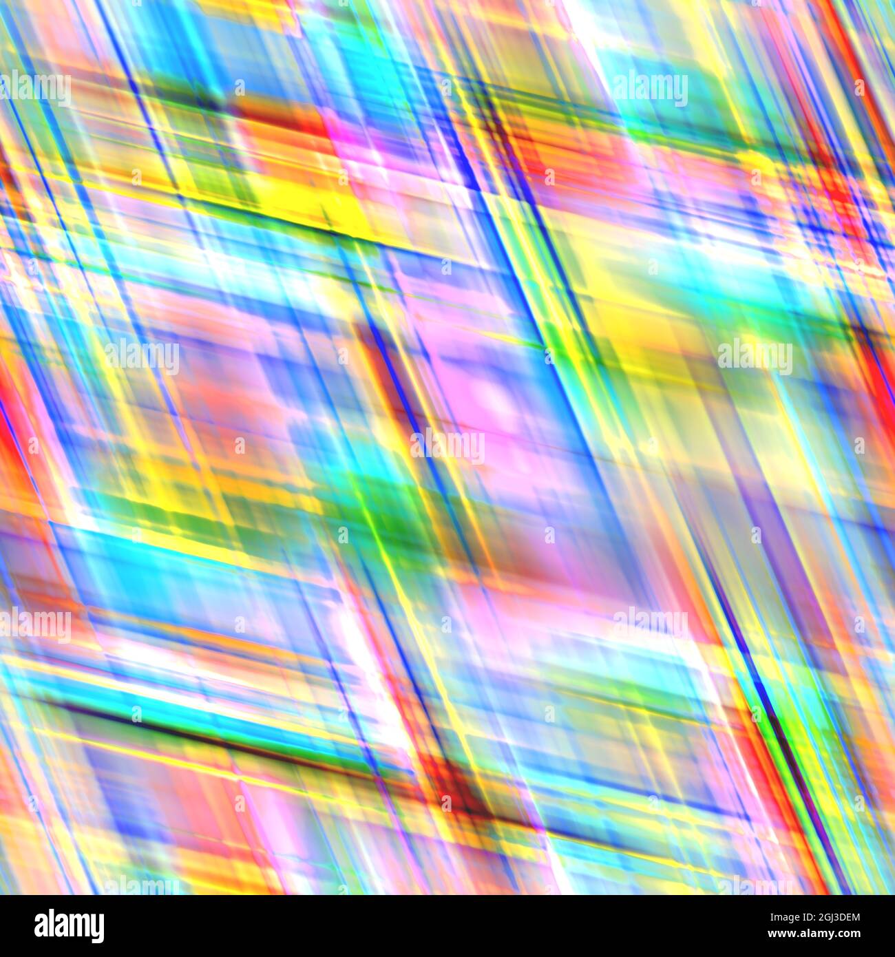 Astratto motivo crocevia nifty di multicolore brillante. Punti di tensione croccanti, texture senza cuciture, toni di fondo con messa a fuoco morbida, design per Foto Stock