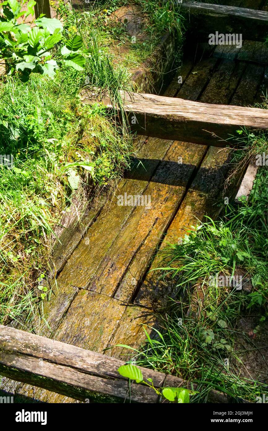 Sito di costruzione del castello di Guédelon, Treigny-Perreuse-Sainte-Colombe, Yonne, regione Bourgogne Franche-Comté, Francia Foto Stock