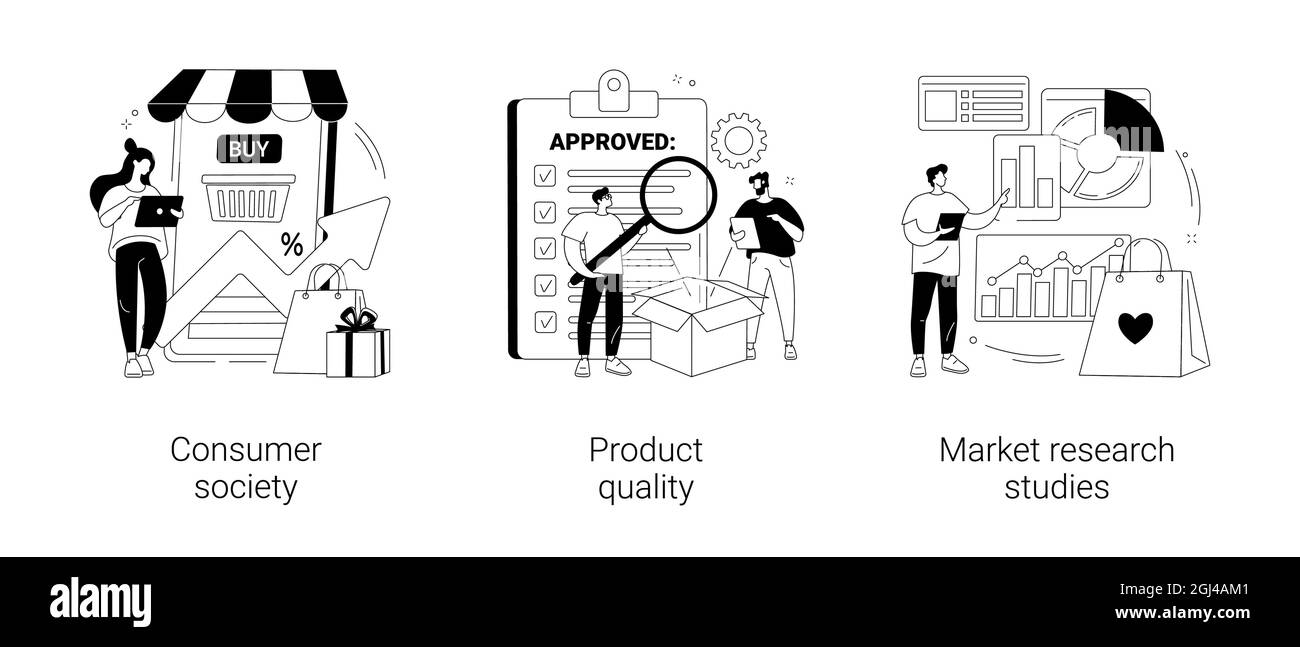 Illustrazioni vettoriali del concetto astratto di soddisfazione del cliente. Illustrazione Vettoriale