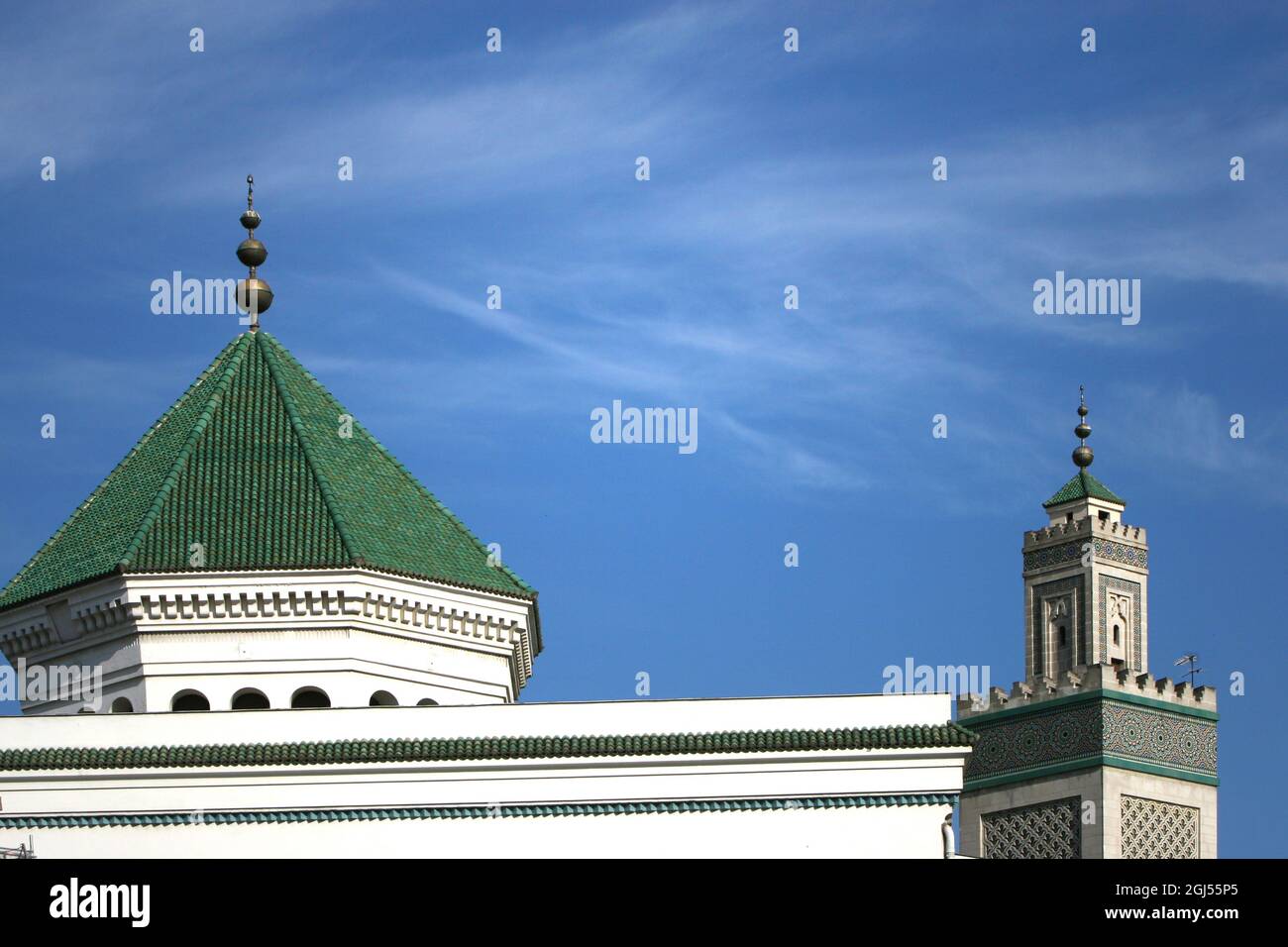 Francia. Parigi (75) 5° Arr. La Grande Moschea di Parigi. Foto Stock