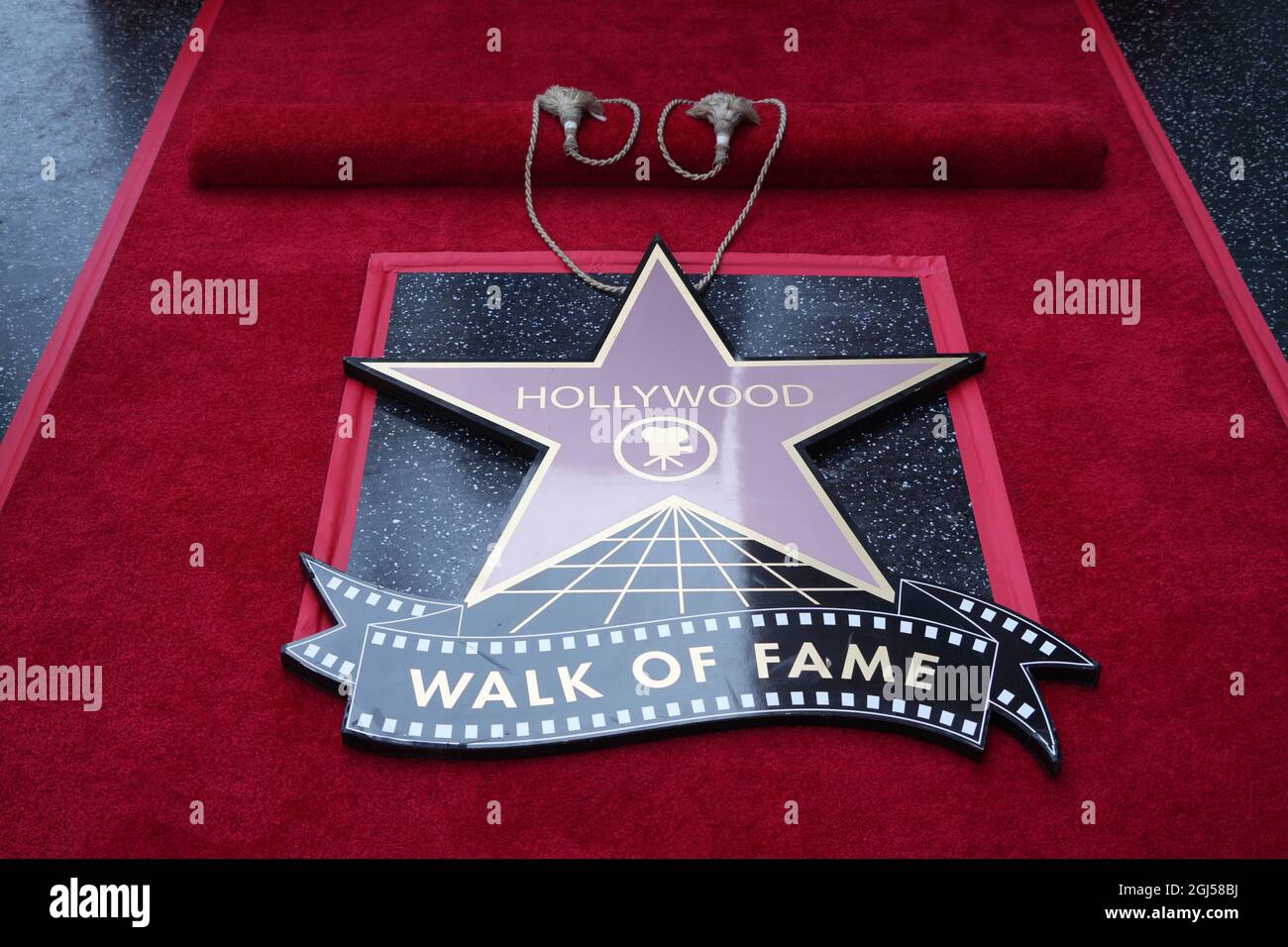 La stella della personalità della radio Kurt Alexander aka Big Boy è pronta per essere svelata in una cerimonia sulla Hollywood Walk of Fame Mercoledì, 8 settembre 20 Foto Stock