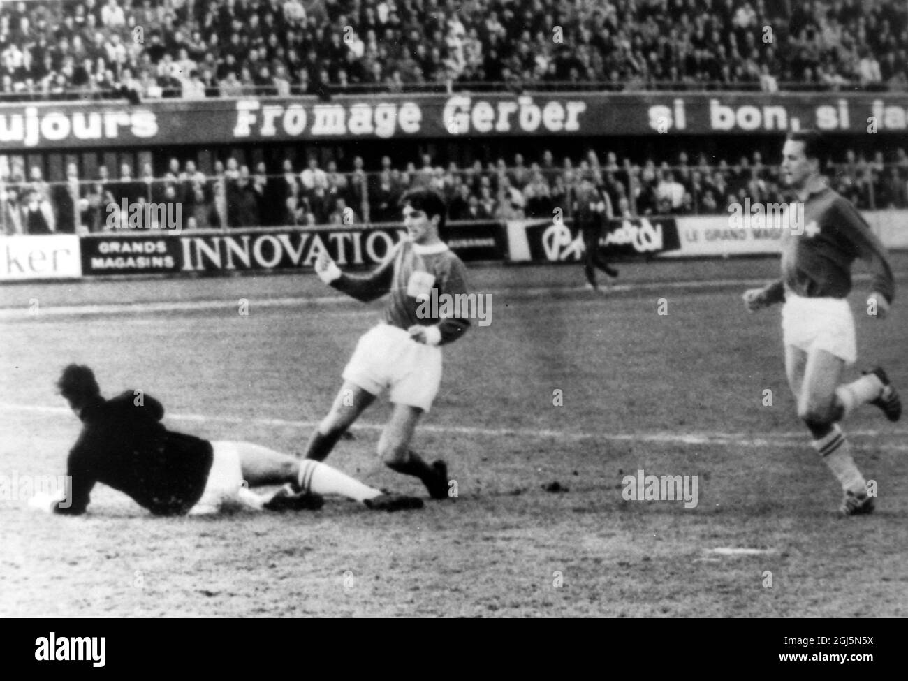 CALCIO QUALIFICATORE COPPA DEL MONDO N IRLANDA V SVIZZERA MIGLIOR PUNTEGGIO ; 14 NOVEMBRE 1964 Foto Stock