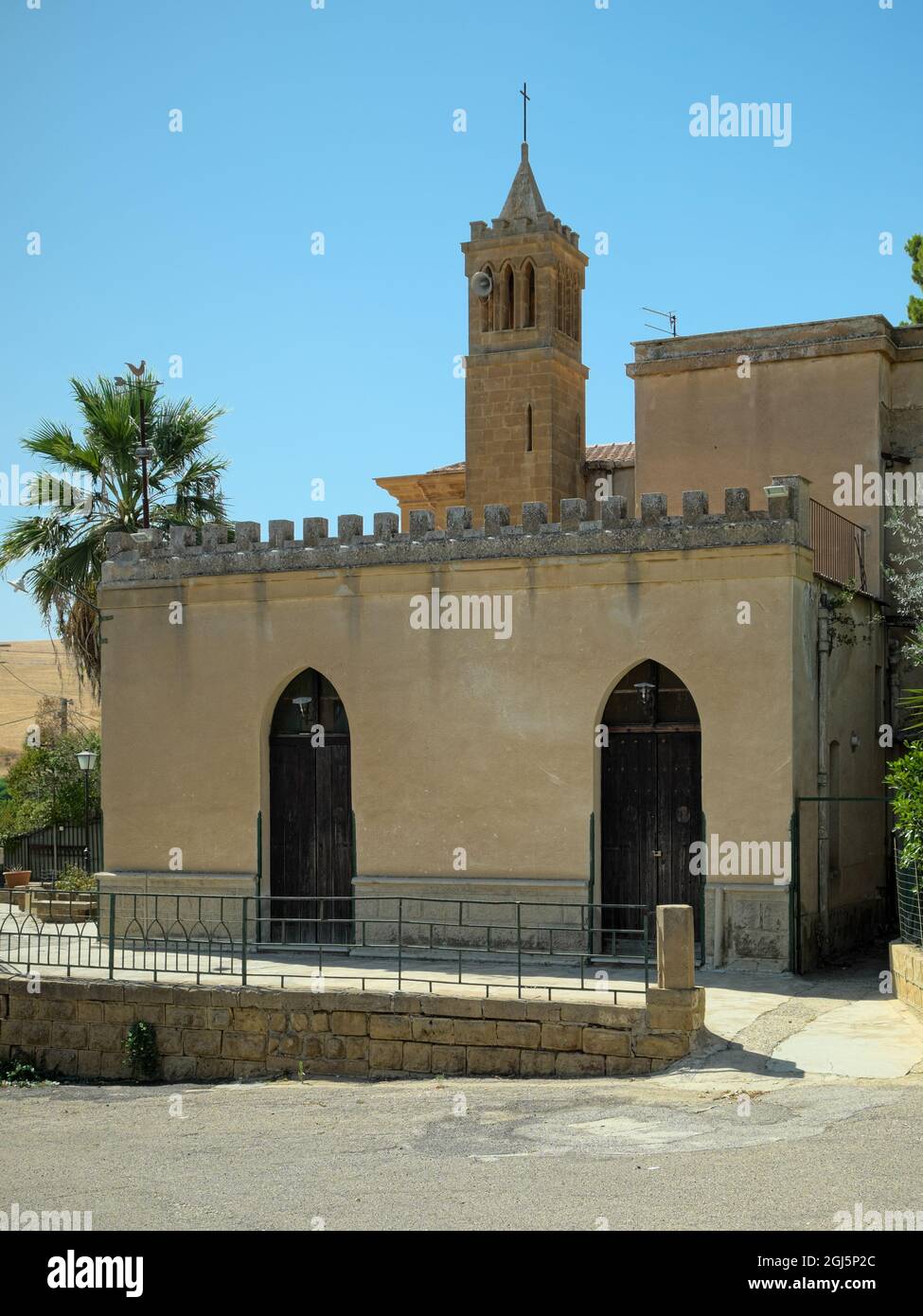 Religione e architettura in Sicilia Chiesa di Santa Maria del Rosario in Sabucina (Caltanissetta) Foto Stock