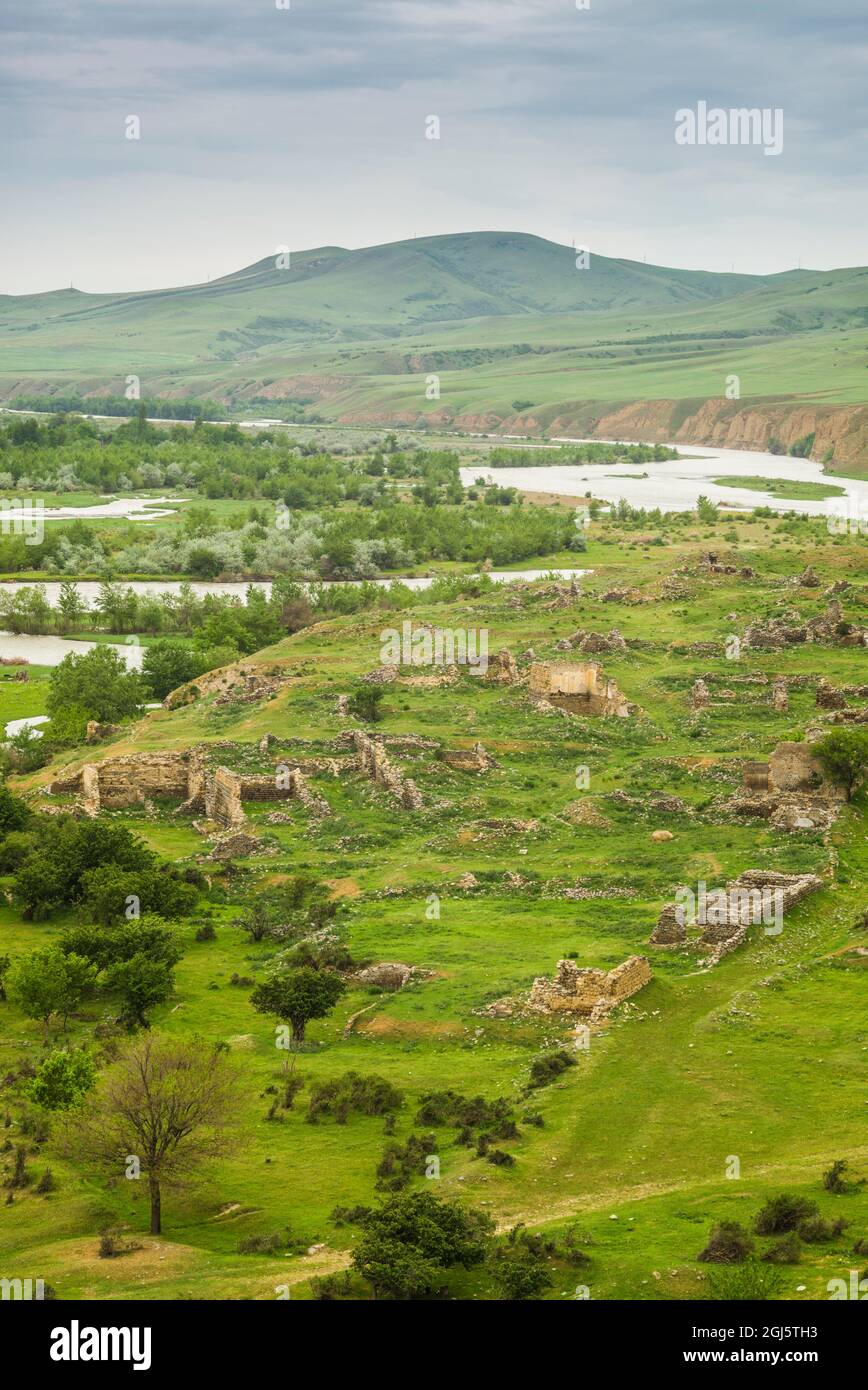 Georgia, Uplistsikhe. 7 ° secolo grotta città. Foto Stock