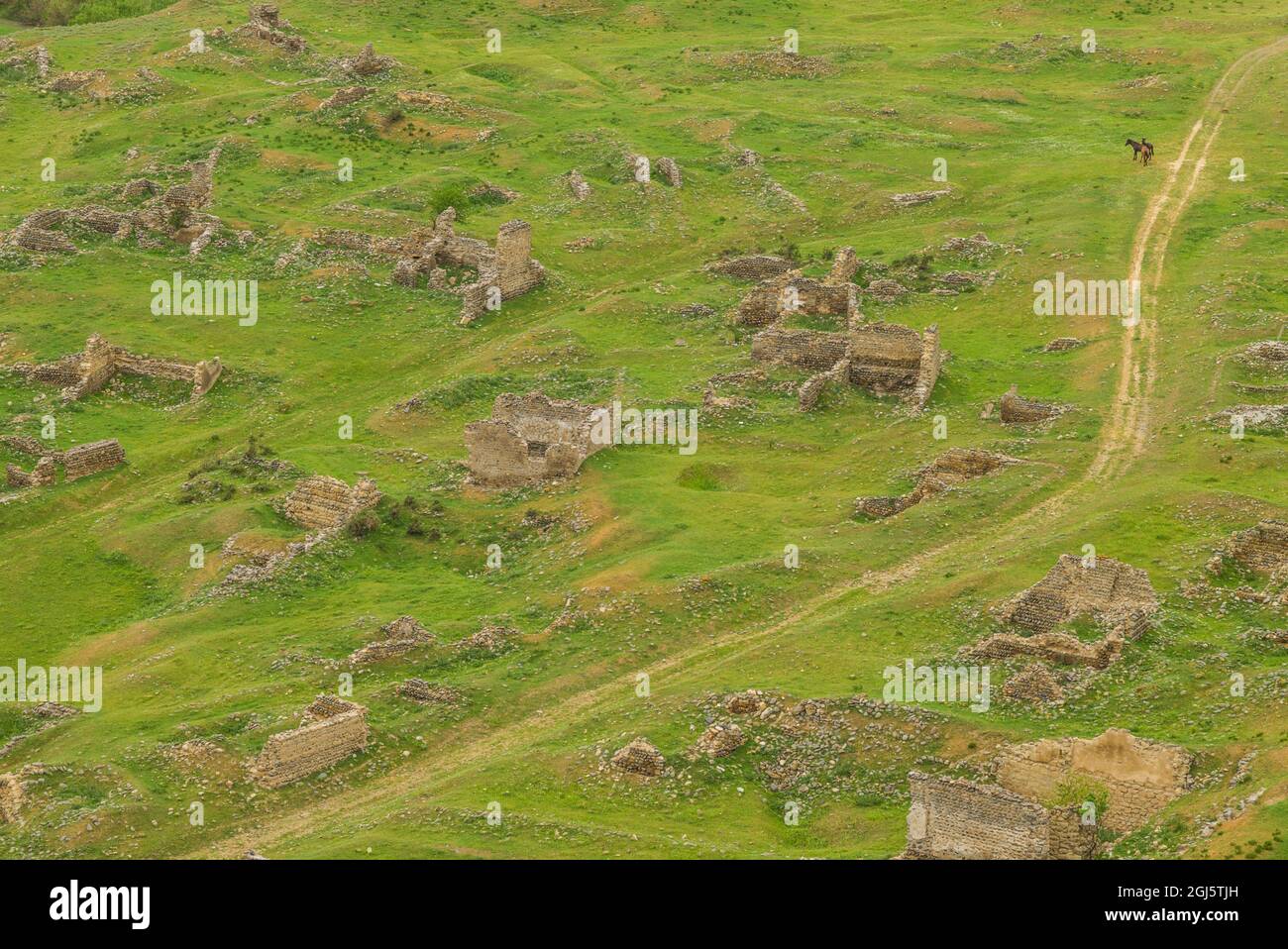 Georgia, Uplistsikhe. 7 ° secolo grotta città. Foto Stock