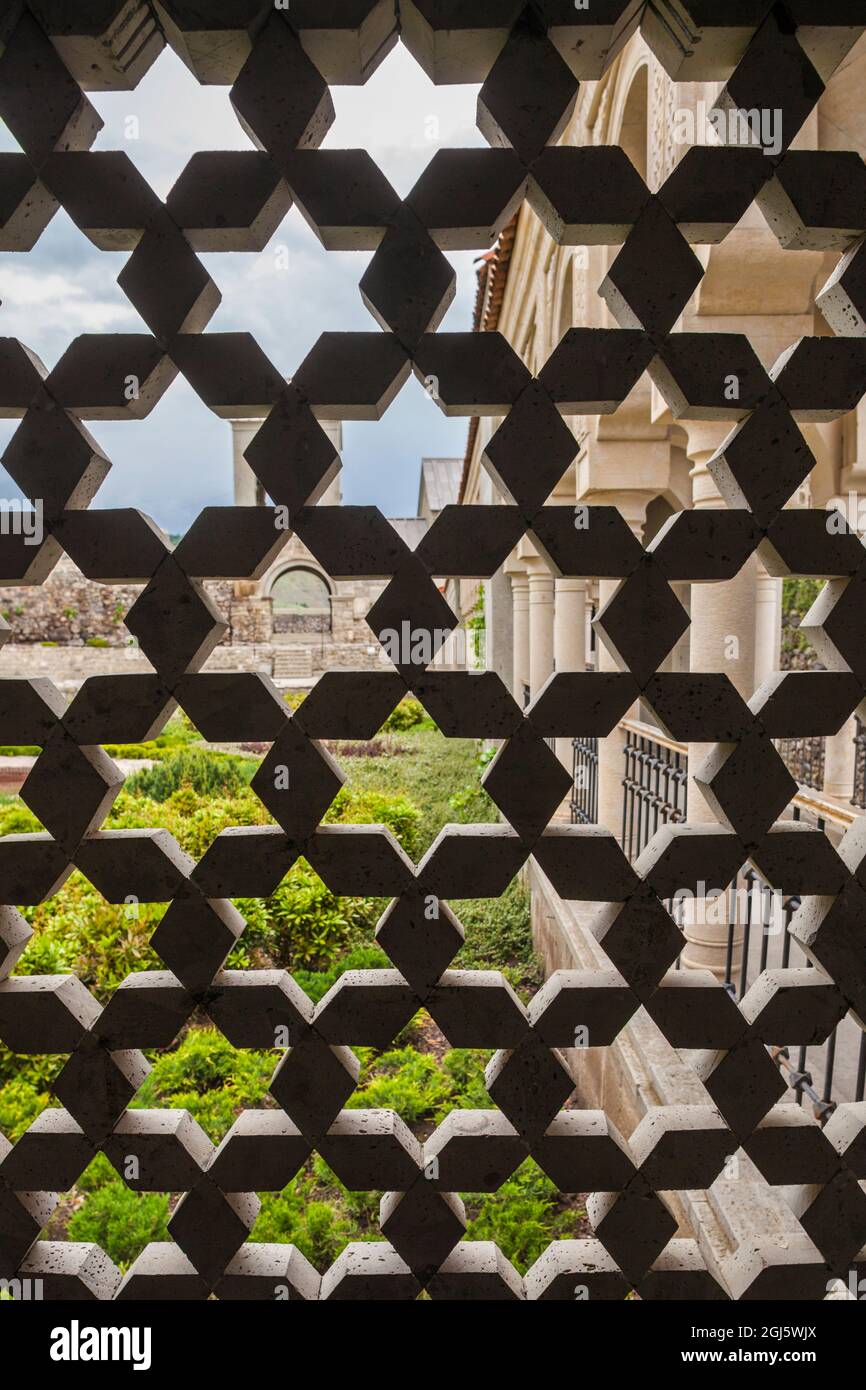 Georgia, Akhaltsikhe. Fortezza di Rabati, design ornamentale. Foto Stock