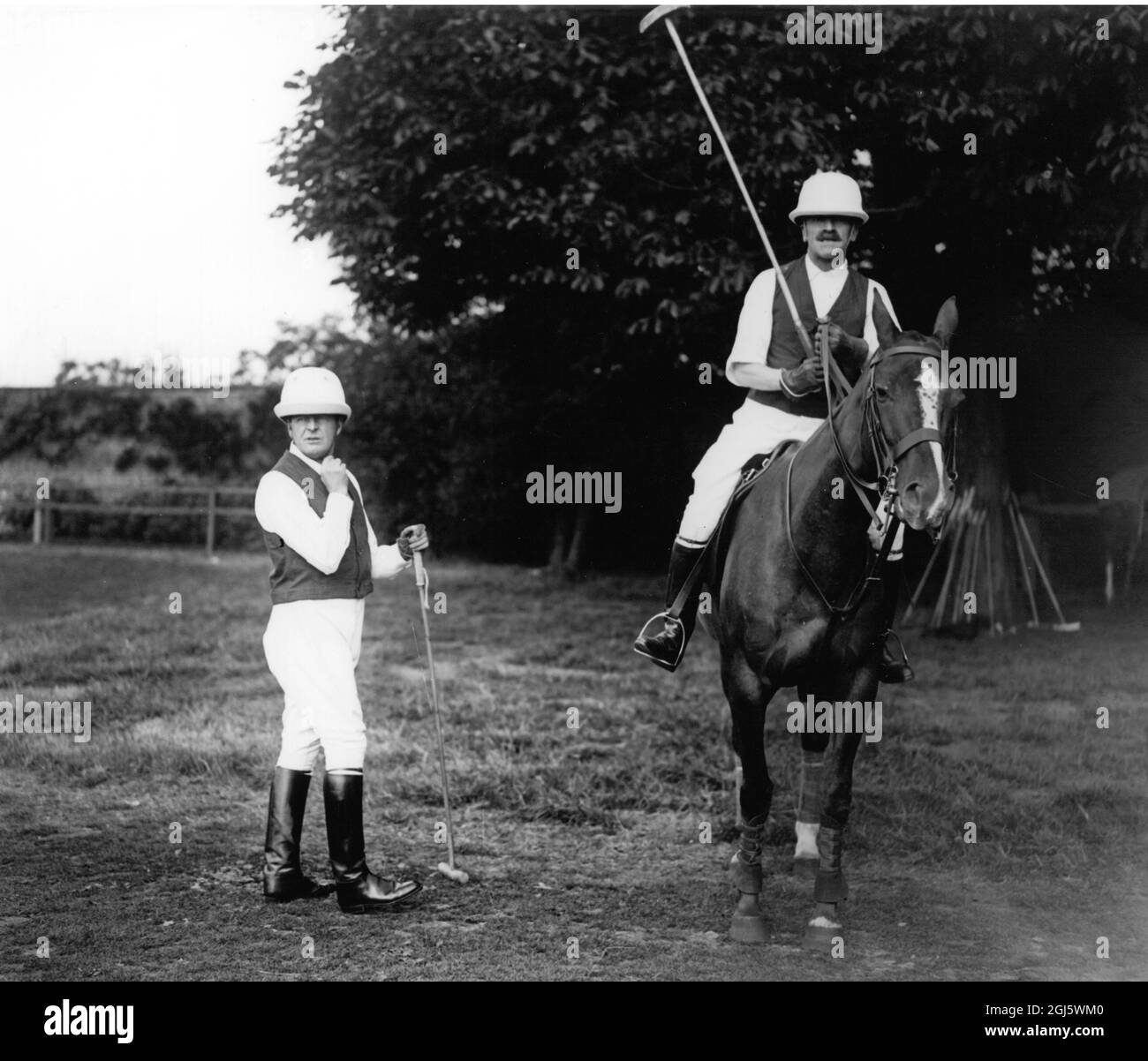 Ammiraglio Lord Beatty alla partita di polo a Hurlingham 1920 Foto Stock