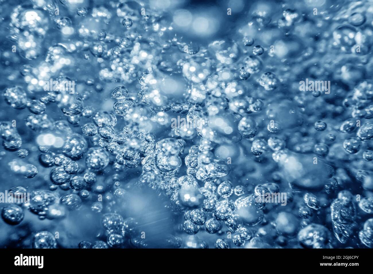 Bolle d'aria, bolle d'acqua Abstract background. Foto Stock