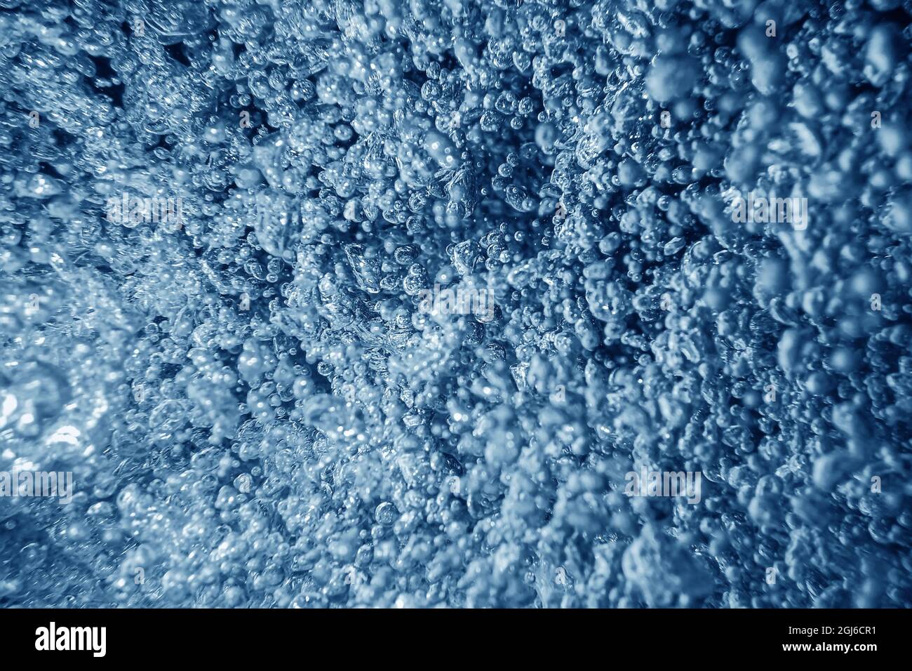 Bolle d'aria, bolle d'acqua Abstract background. Foto Stock