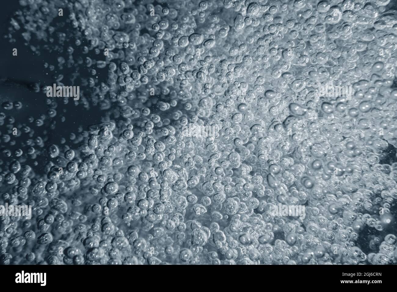 Bolle d'aria, bolle d'acqua Abstract background. Foto Stock