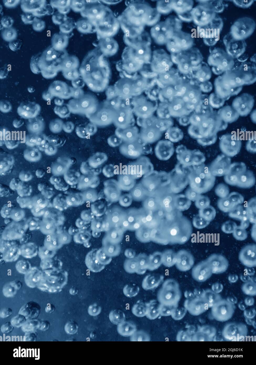 Bolle d'aria, bolle d'acqua Abstract background. Foto Stock