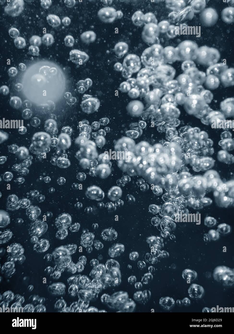 Bolle d'aria, bolle d'acqua Abstract background. Foto Stock