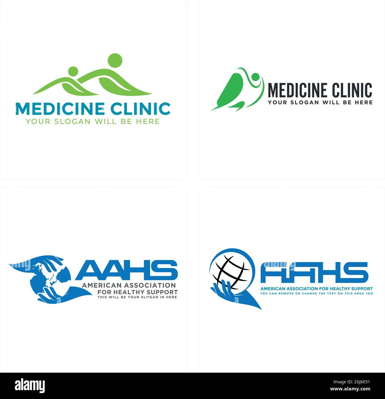 Disegno del logo della clinica di medicina medica Illustrazione Vettoriale