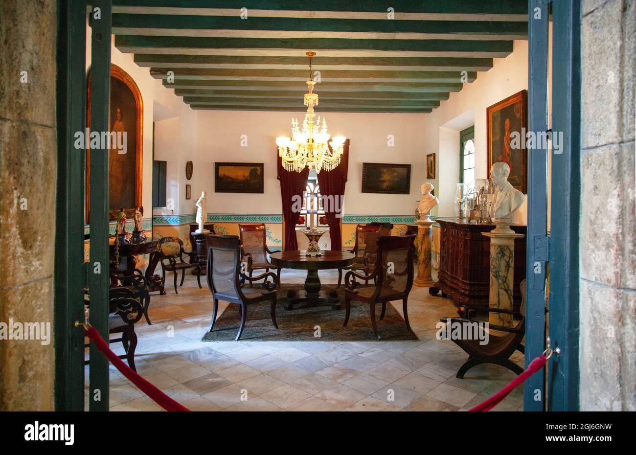 Interno dell'Ufficio di Storia della Città, l'Avana. Foto Stock