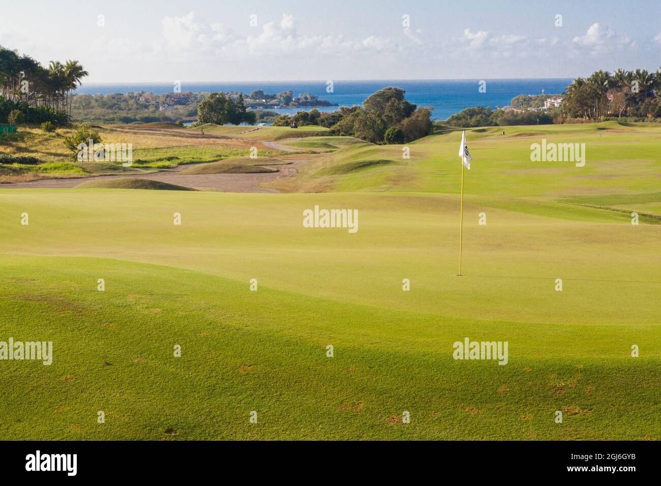 Campo da golf la Romana Casa de campo a Punta Cana, Repubblica Dominicana. Foto Stock