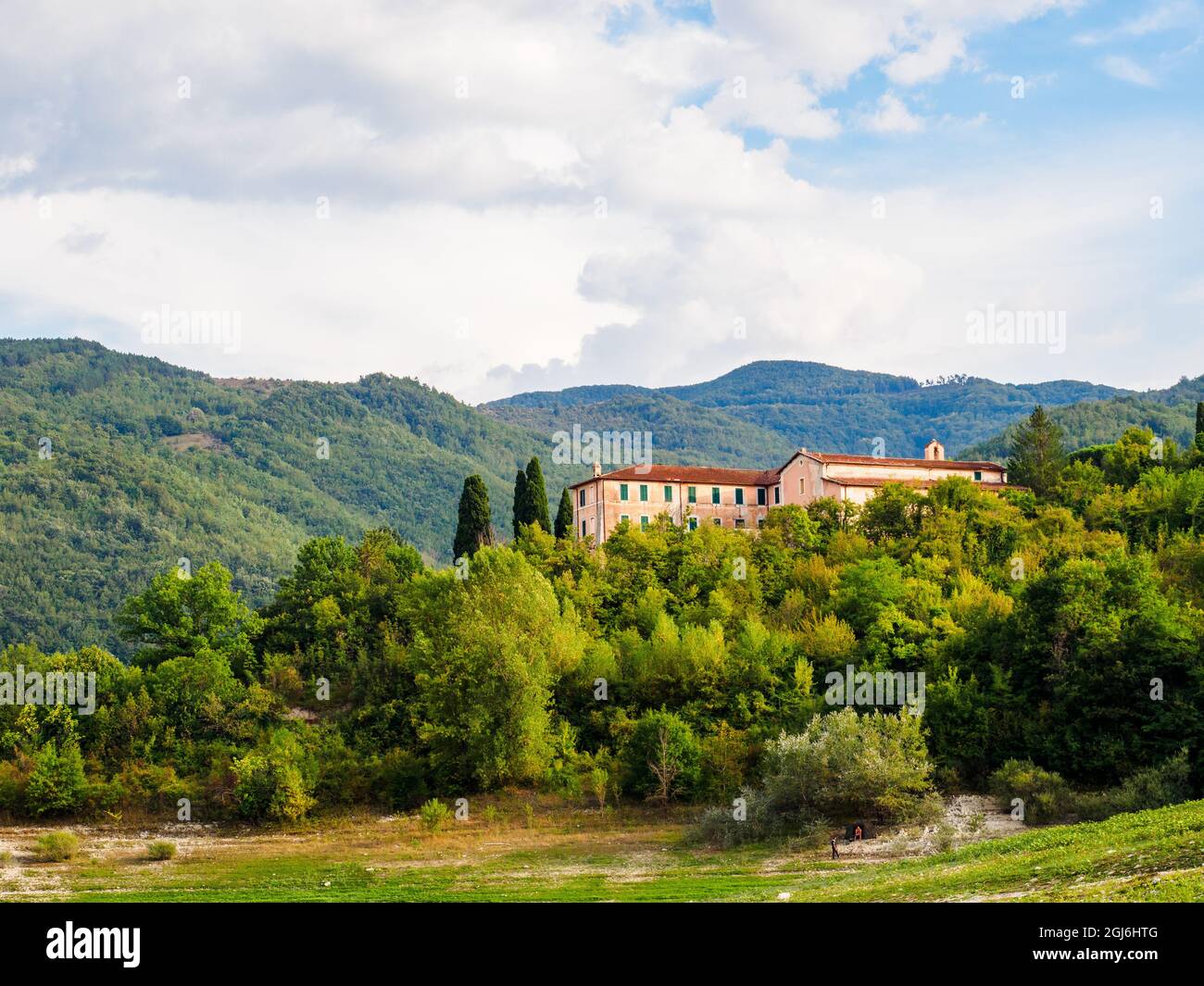 Santuario di S. Anatolia a Castel di Tora - Rieti, Italia Foto Stock