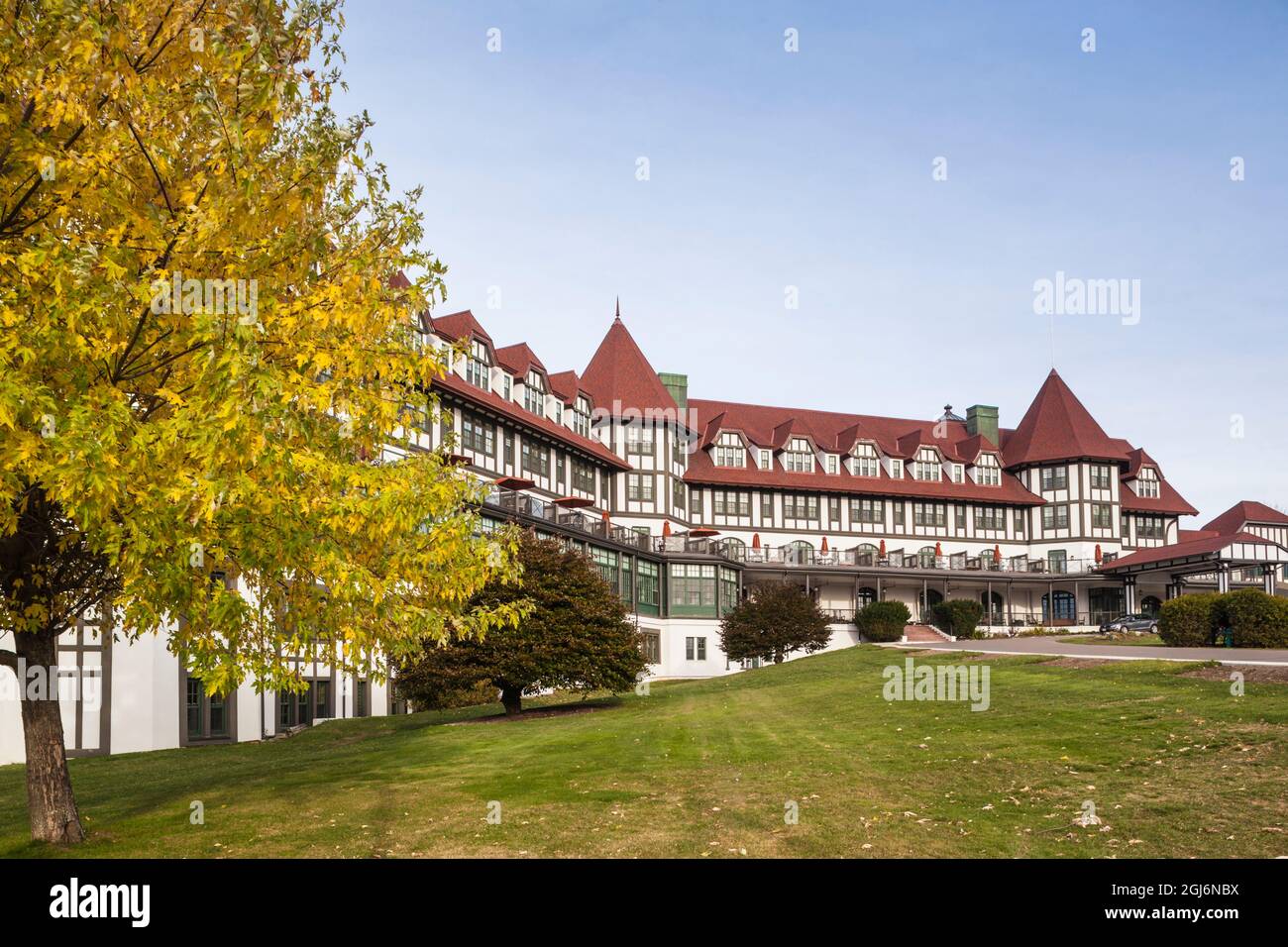 Canada, New Brunswick, Baia di Fundy, St Andrews dal mare, Algonquin Resort, hotel storico risalente al 1889 Foto Stock