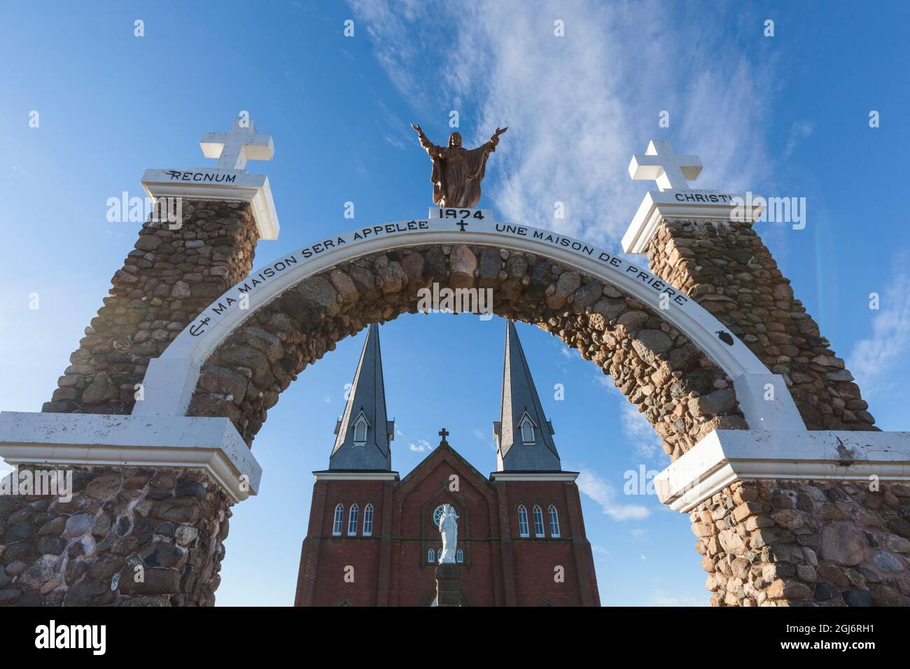 Canada, Isola del Principe Edoardo, Mont Carmel. Chiesa di Notre-Dame du Mont-Carmel. Foto Stock