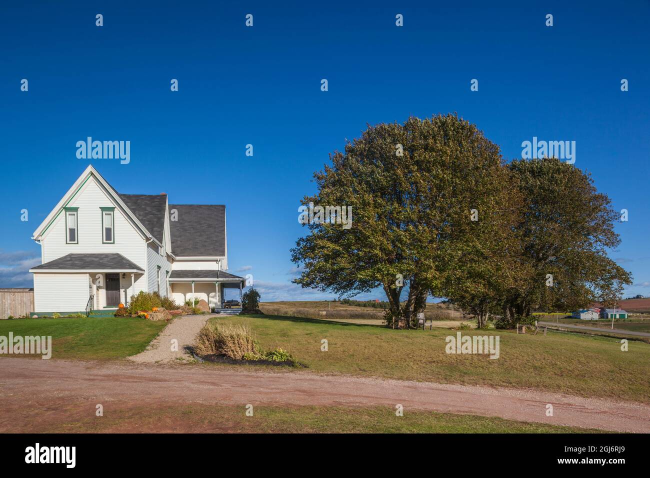 Canada, Prince Edward Island, fiume francese, piccolo agriturismo Foto Stock