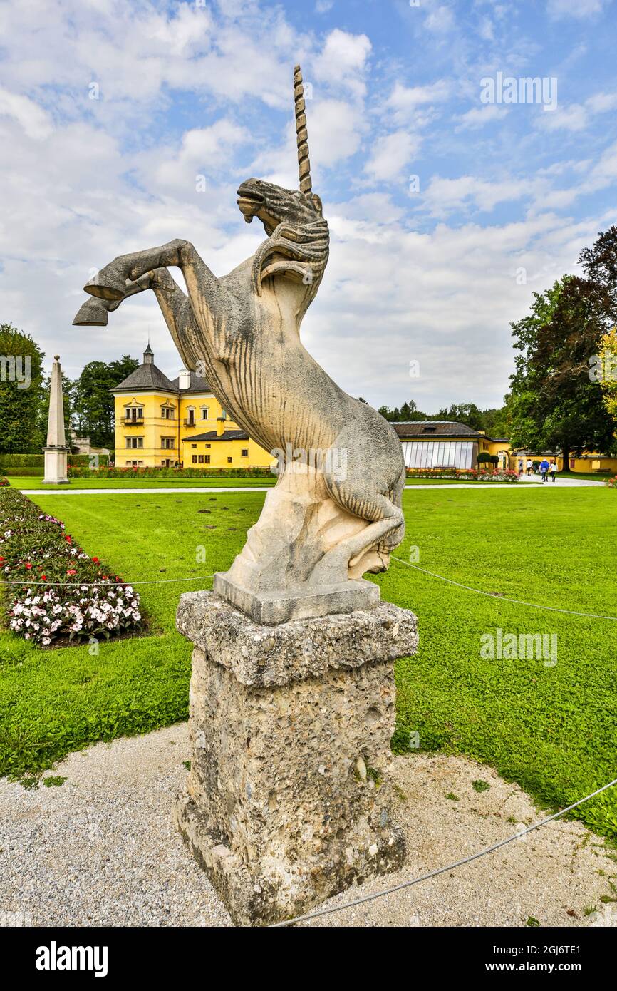 Europa, Austria, Salisburgo, Castello e Giardini di Hellbrunn Foto Stock