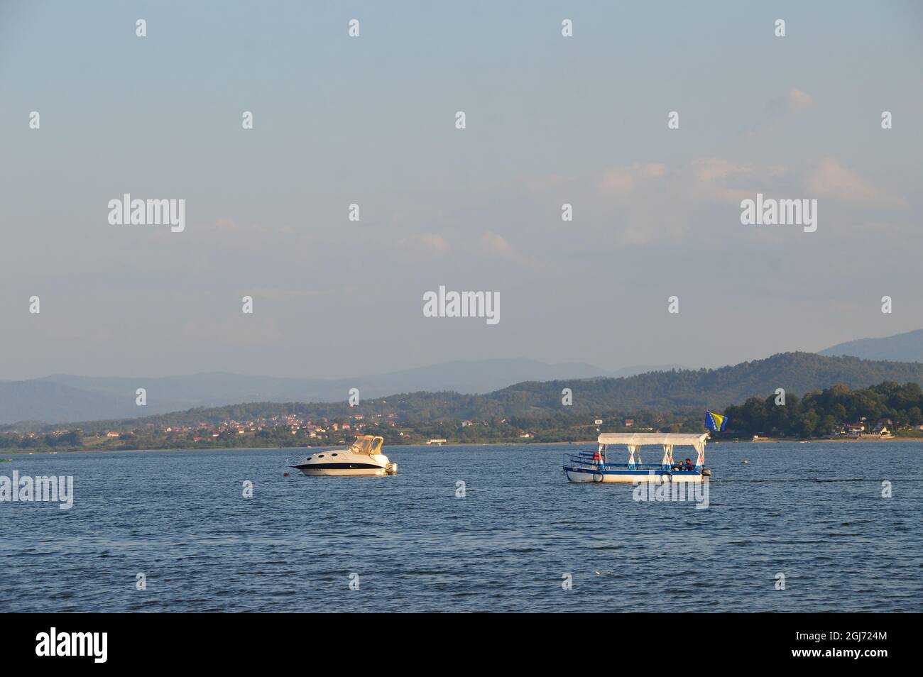 Grande salvia artificiale del lago Foto Stock